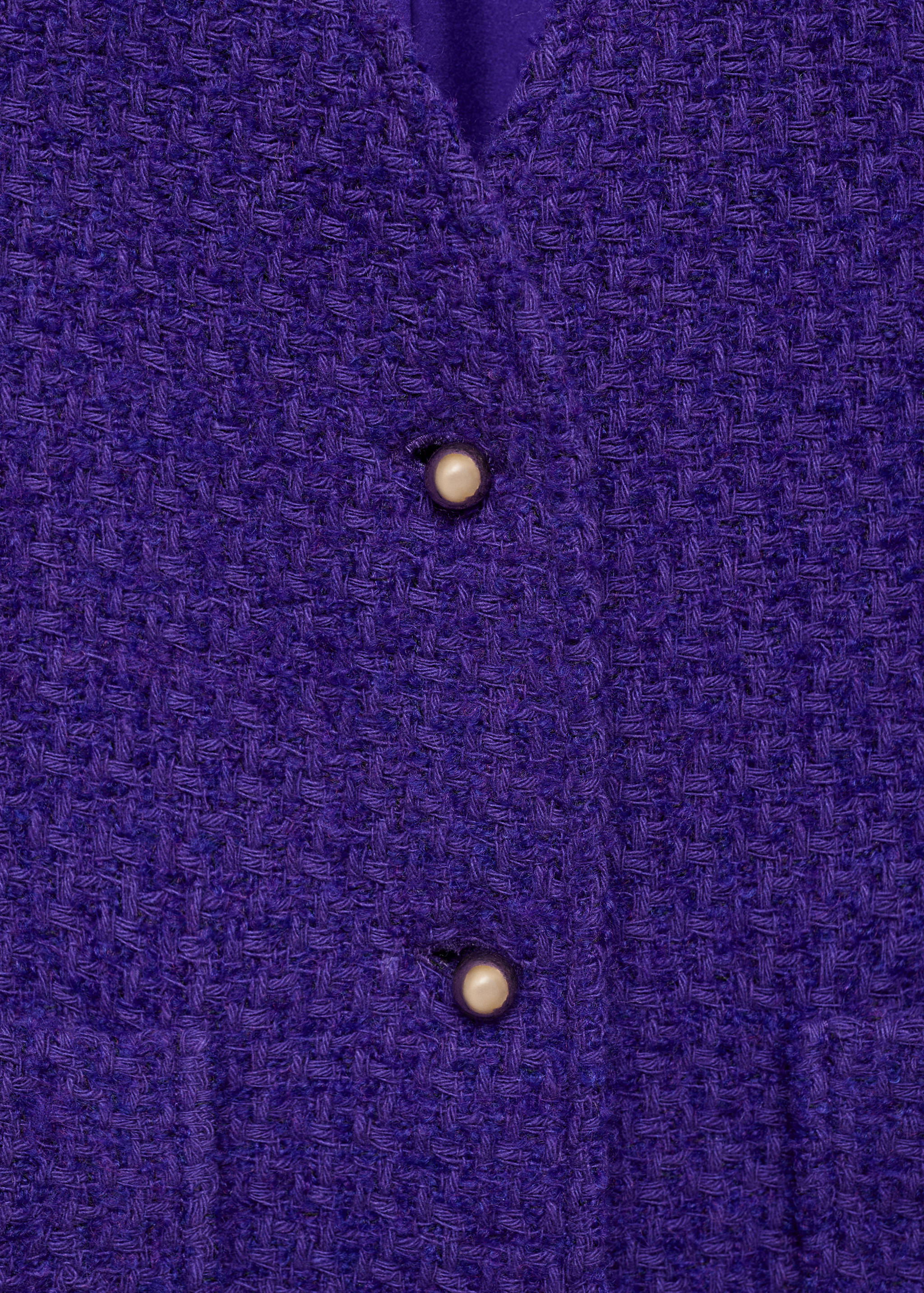 V-neck tweed jacket - Details of the article 8