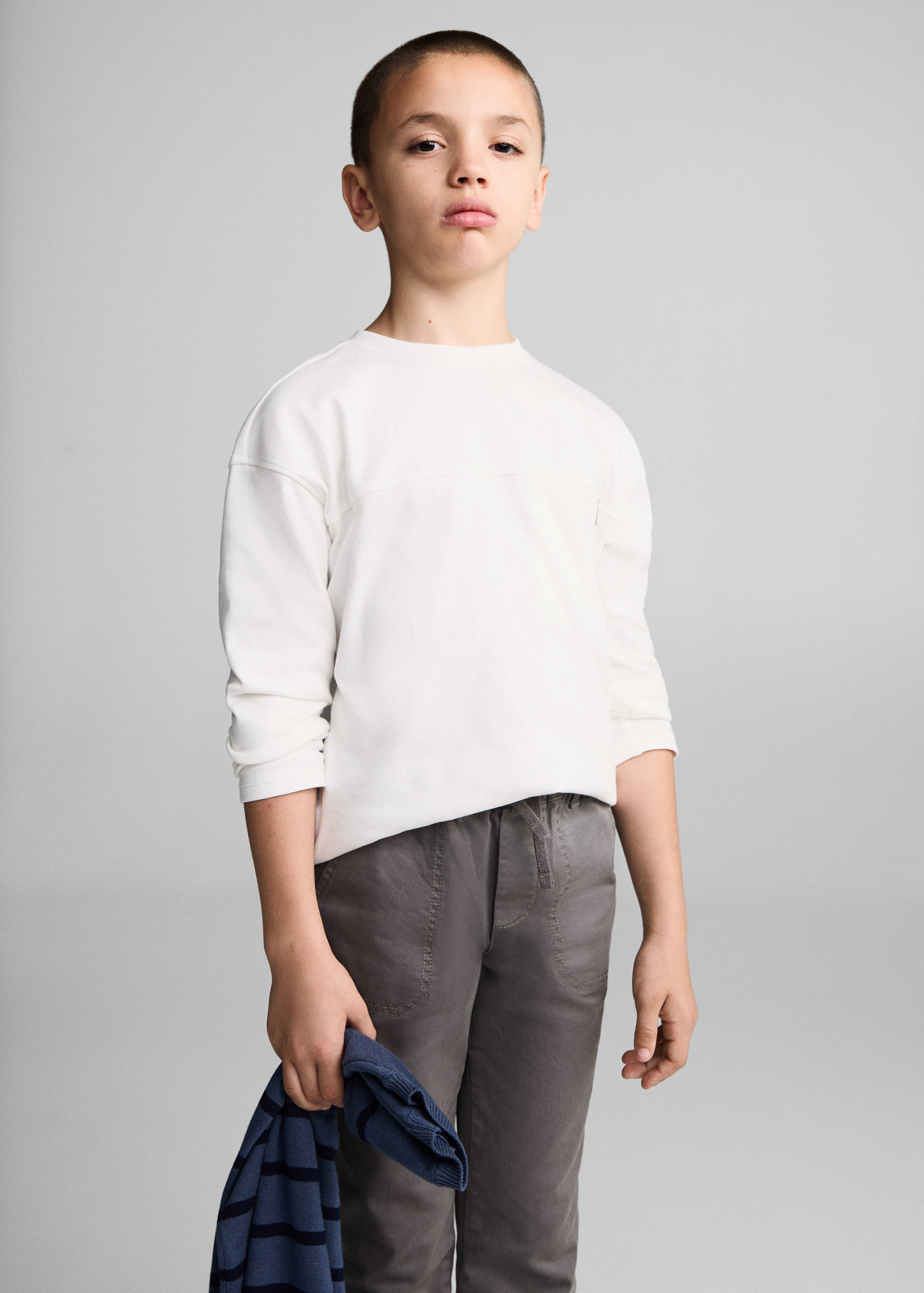 Elastic waist pants - Medium plane