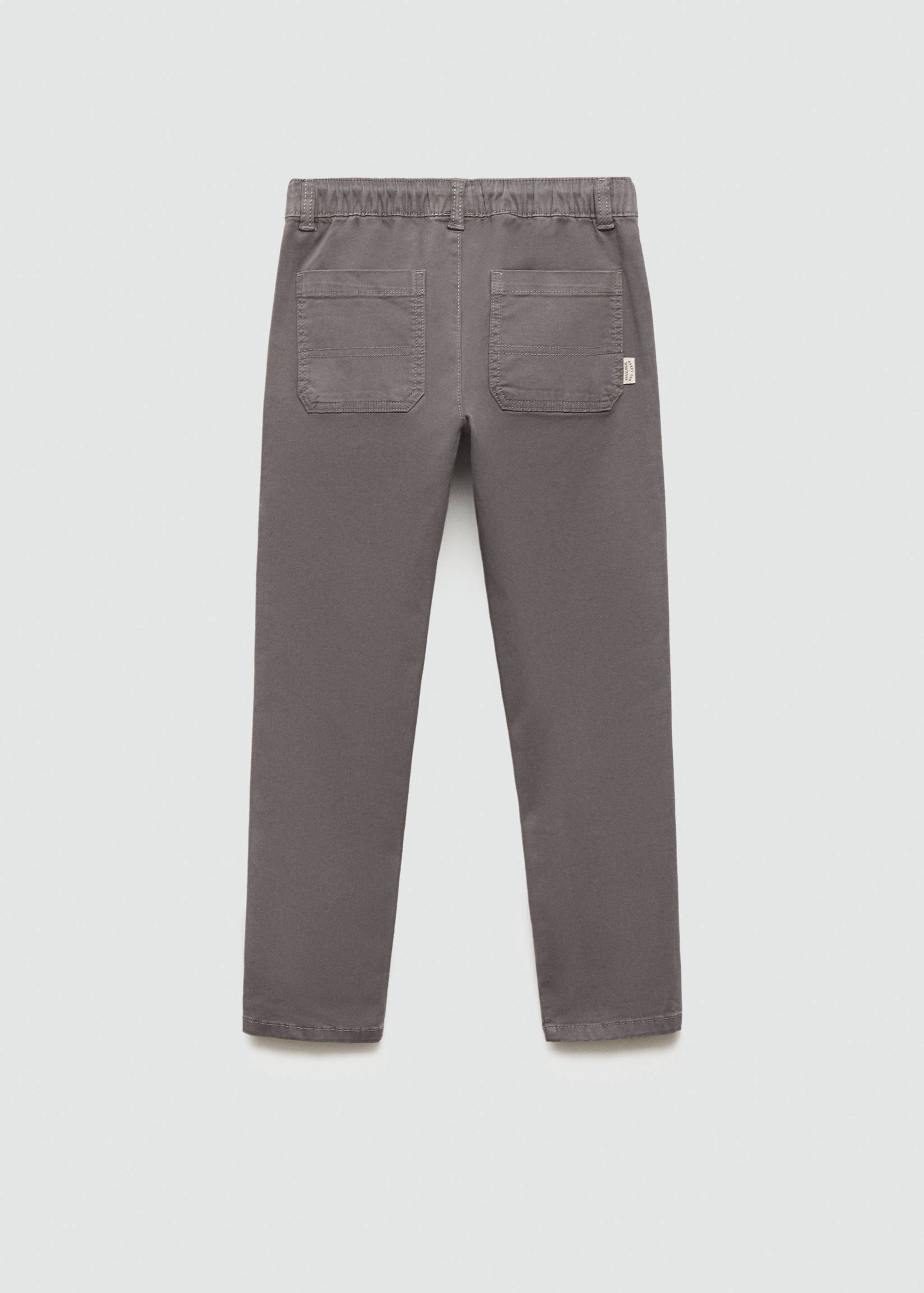 Elastic waist pants - Reverse of the article