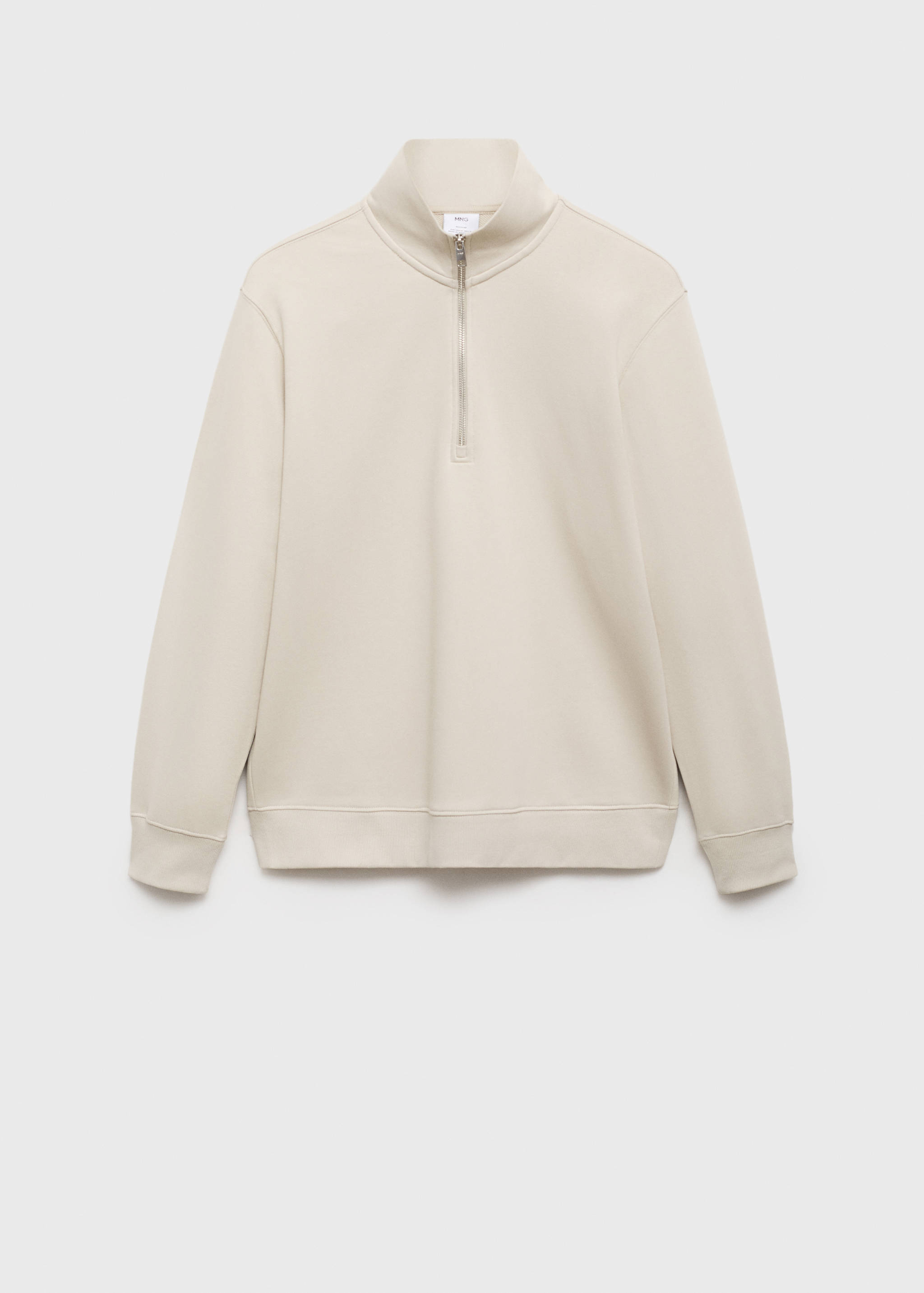 Zipper cotton sweater - Article without model