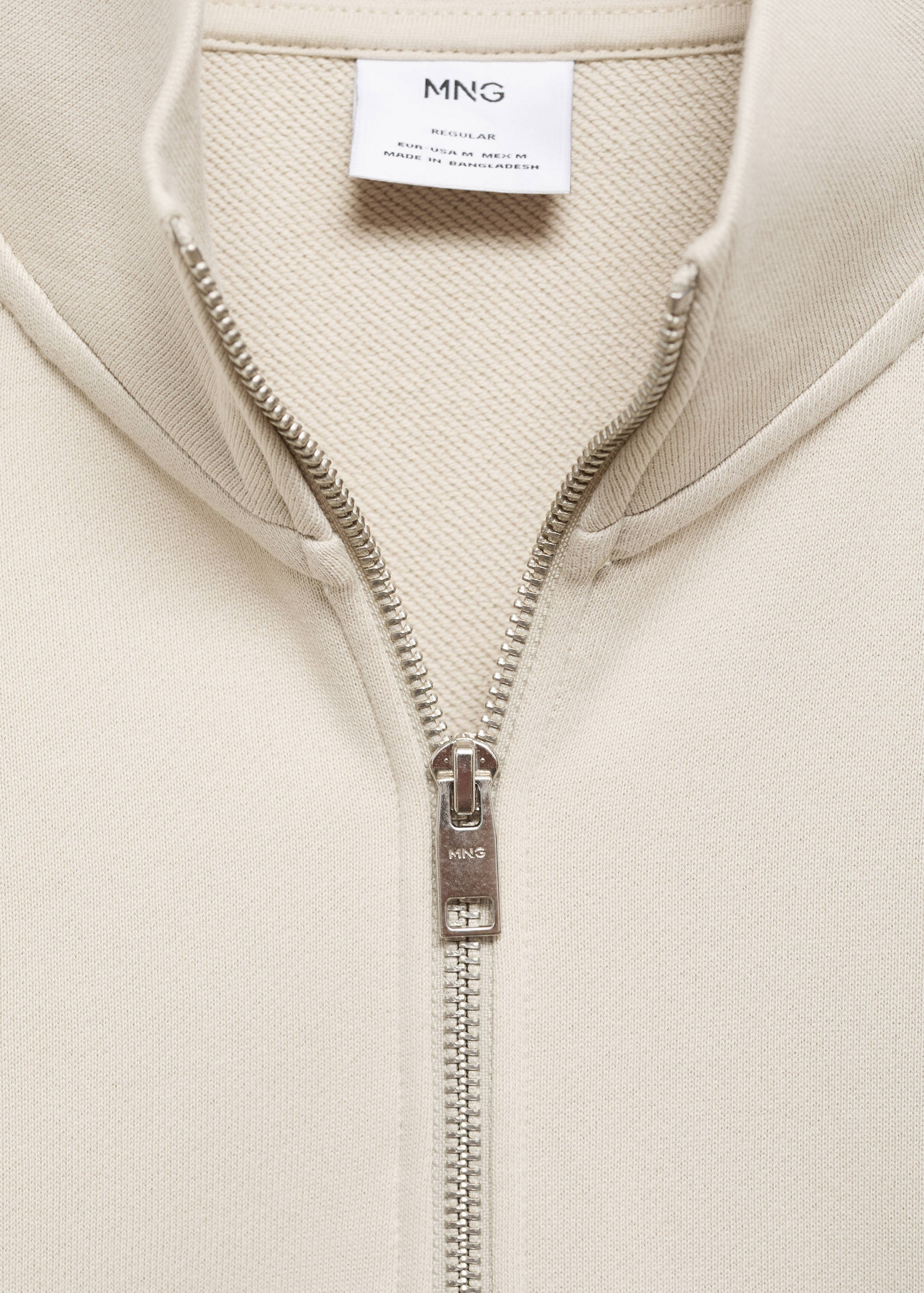Zipper cotton sweater - Details of the article 8
