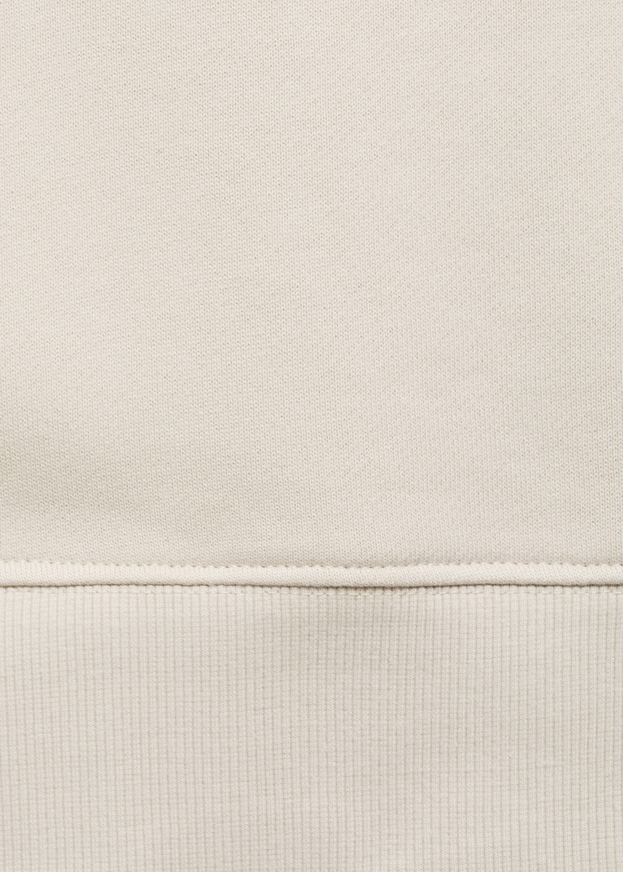 Zipper cotton sweater - Details of the article 0