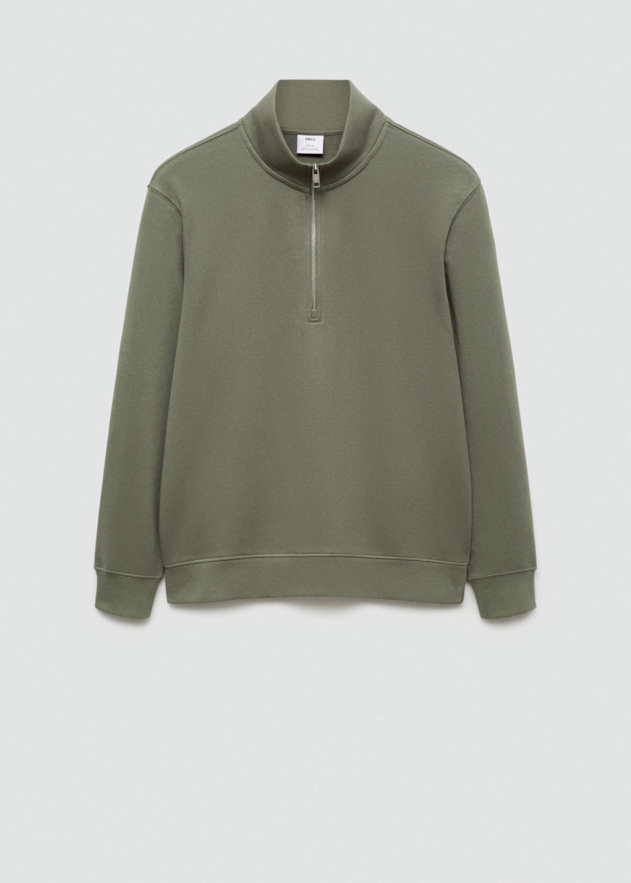 Zipper cotton sweater - Article without model