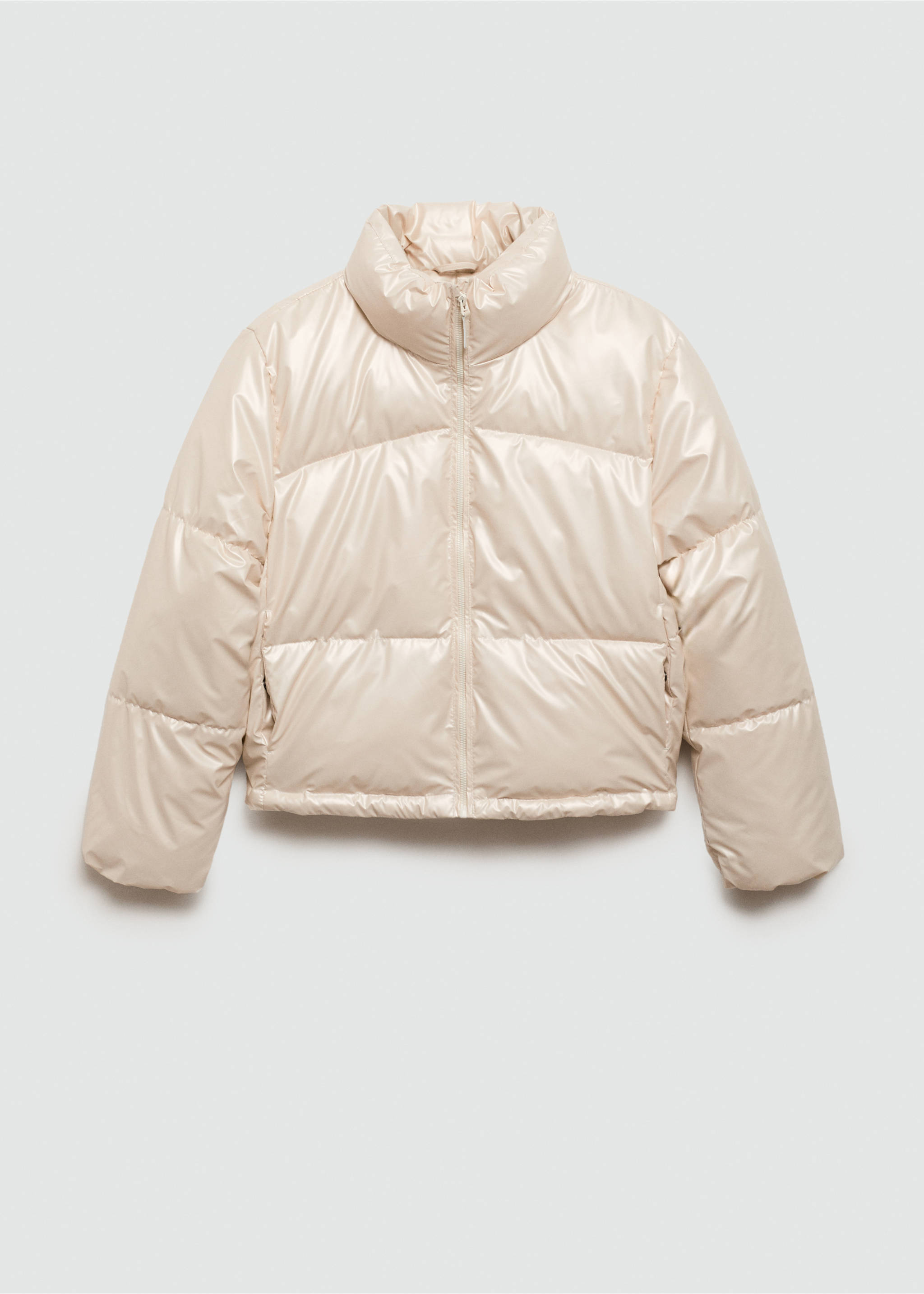 Anorak metalizado acolchado - Artículo sin modelo, Gris claro/pastel. Ref: 77035631-00.