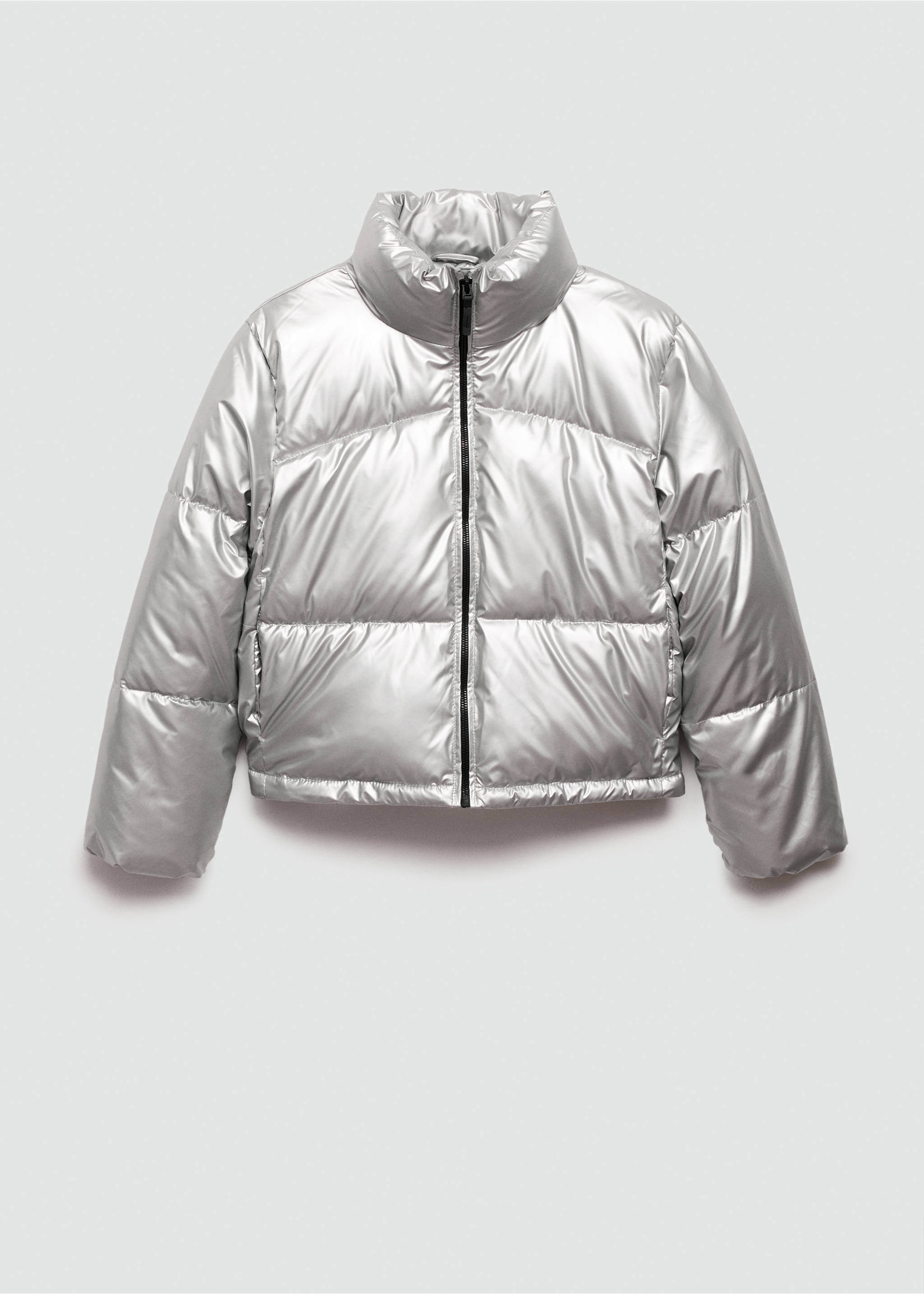 Anorak métallisé matelassé - Article sans modèle, Argent. Ref: 77035631-00.
