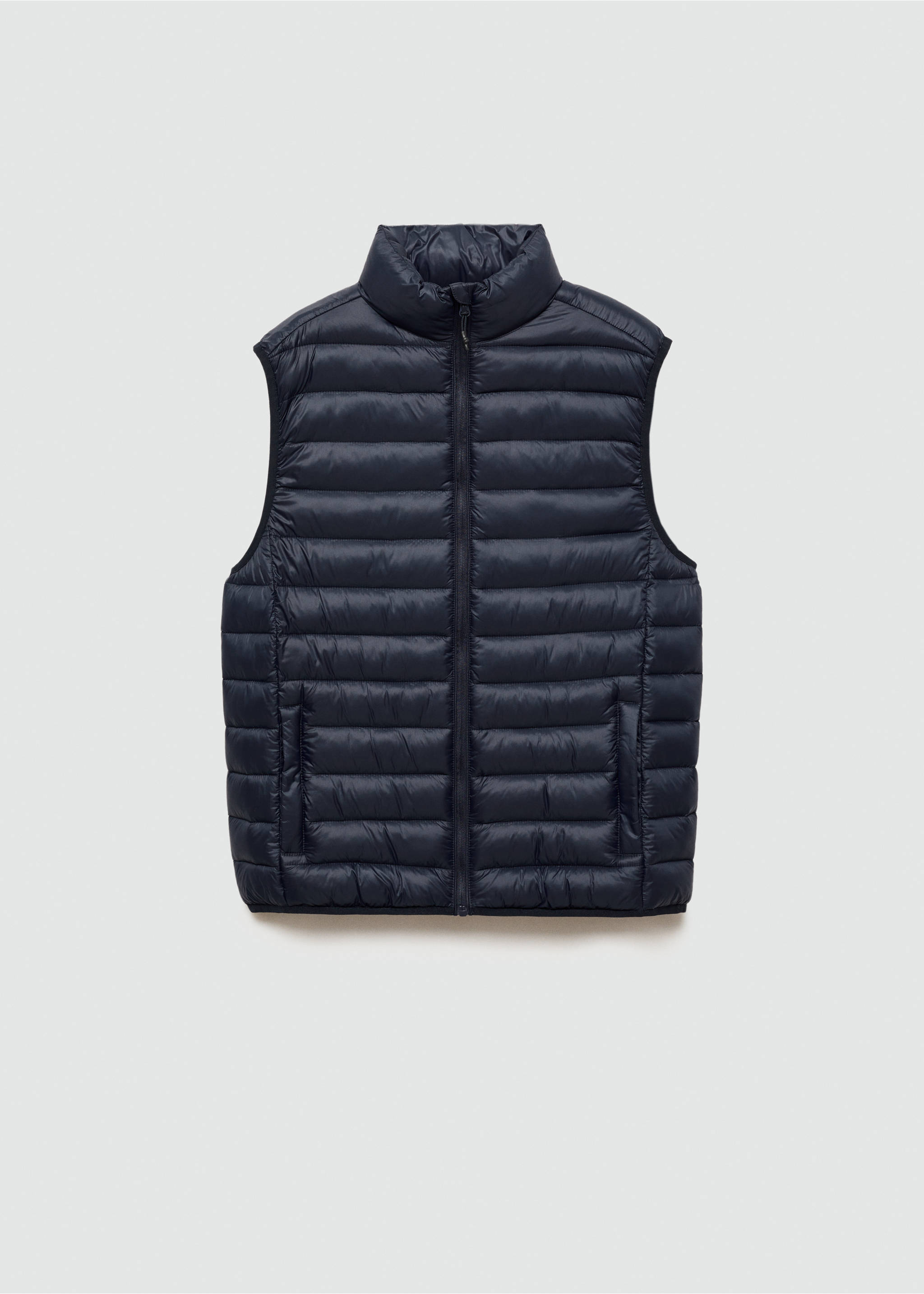Quilted gilet - Article without model, Dark Navy. Ref: 77035634-00.