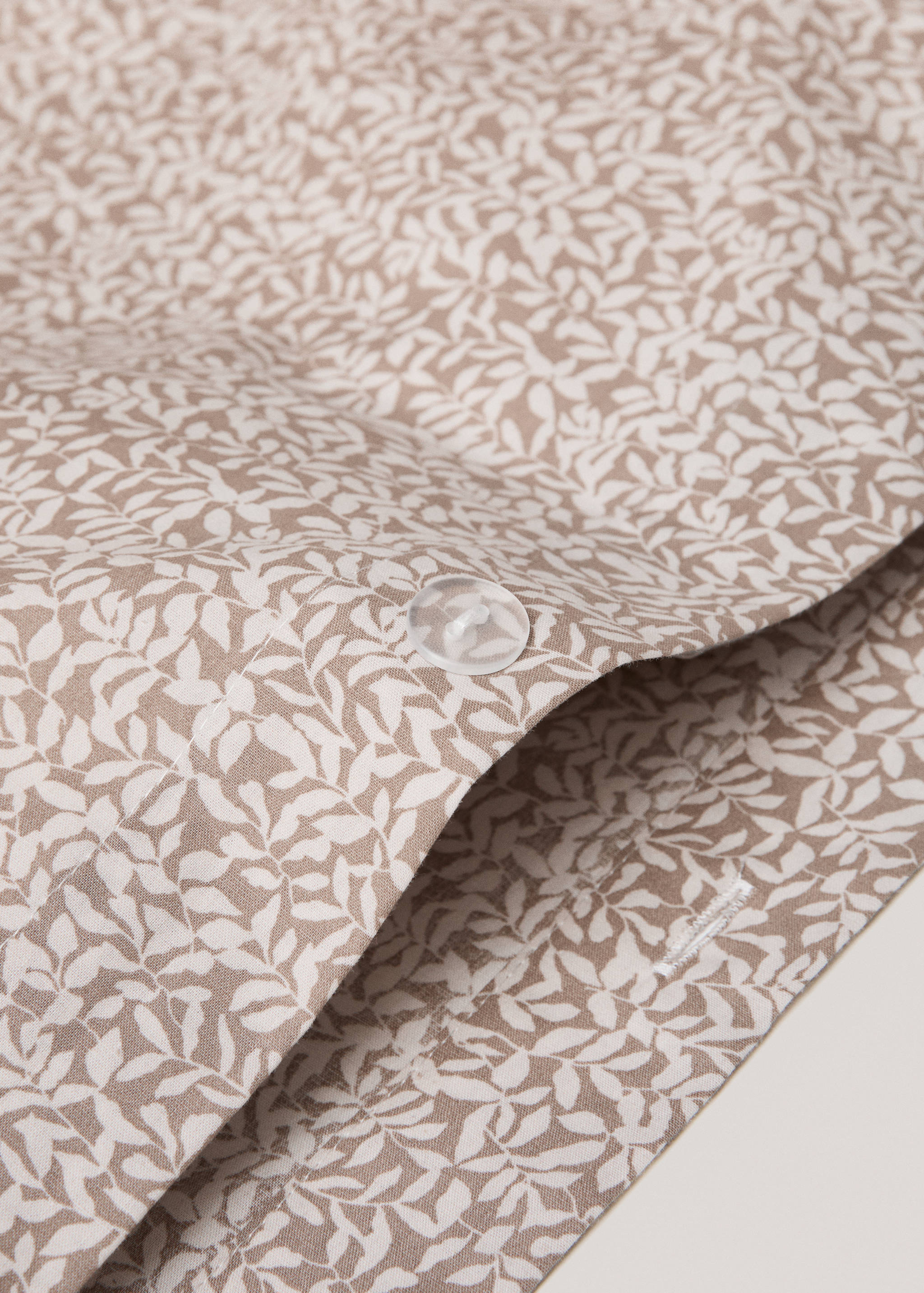 Micro-flower print duvet cover for king bed - Details of the article 3