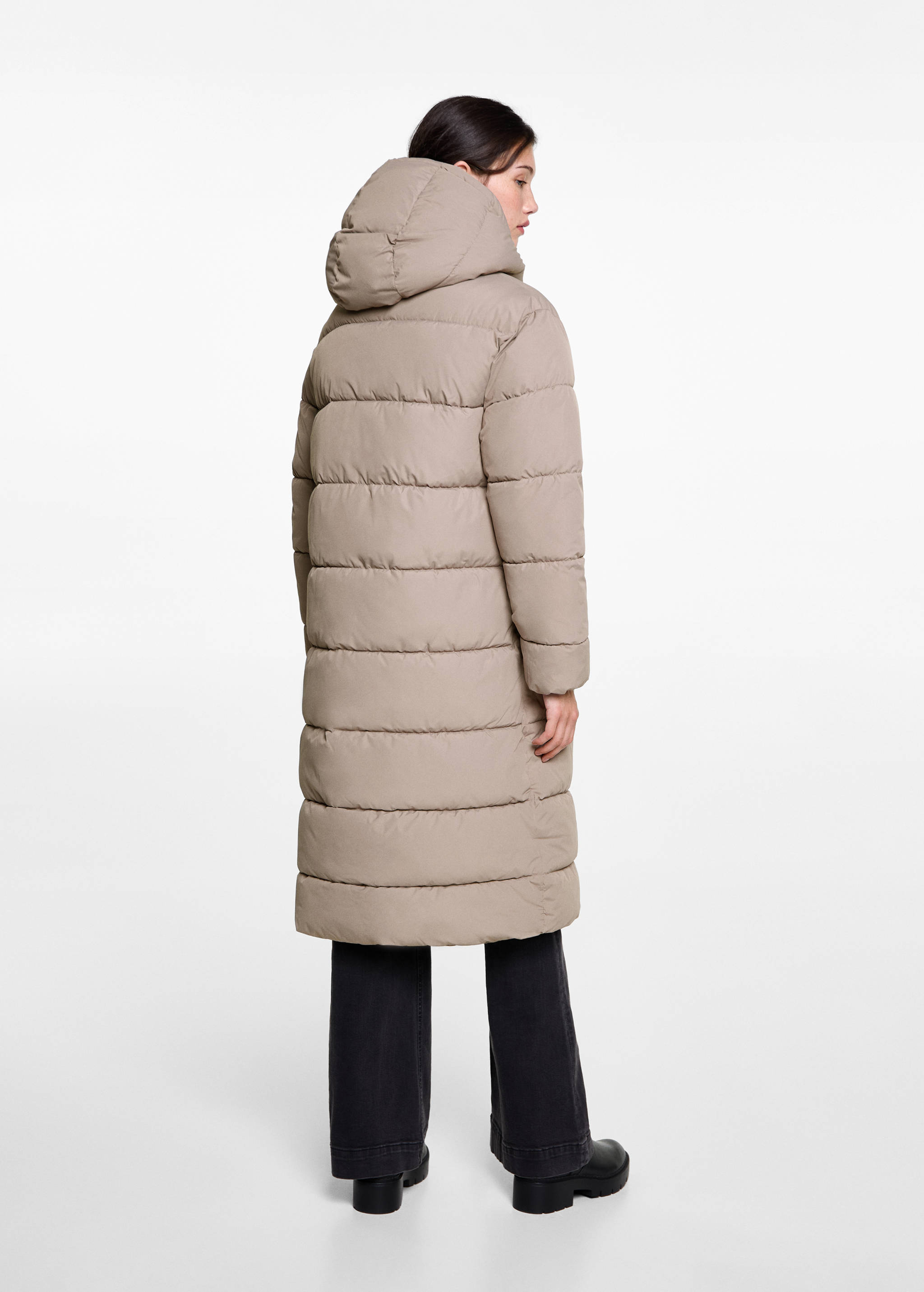Langer Steppanorak - Rückseite des Artikels