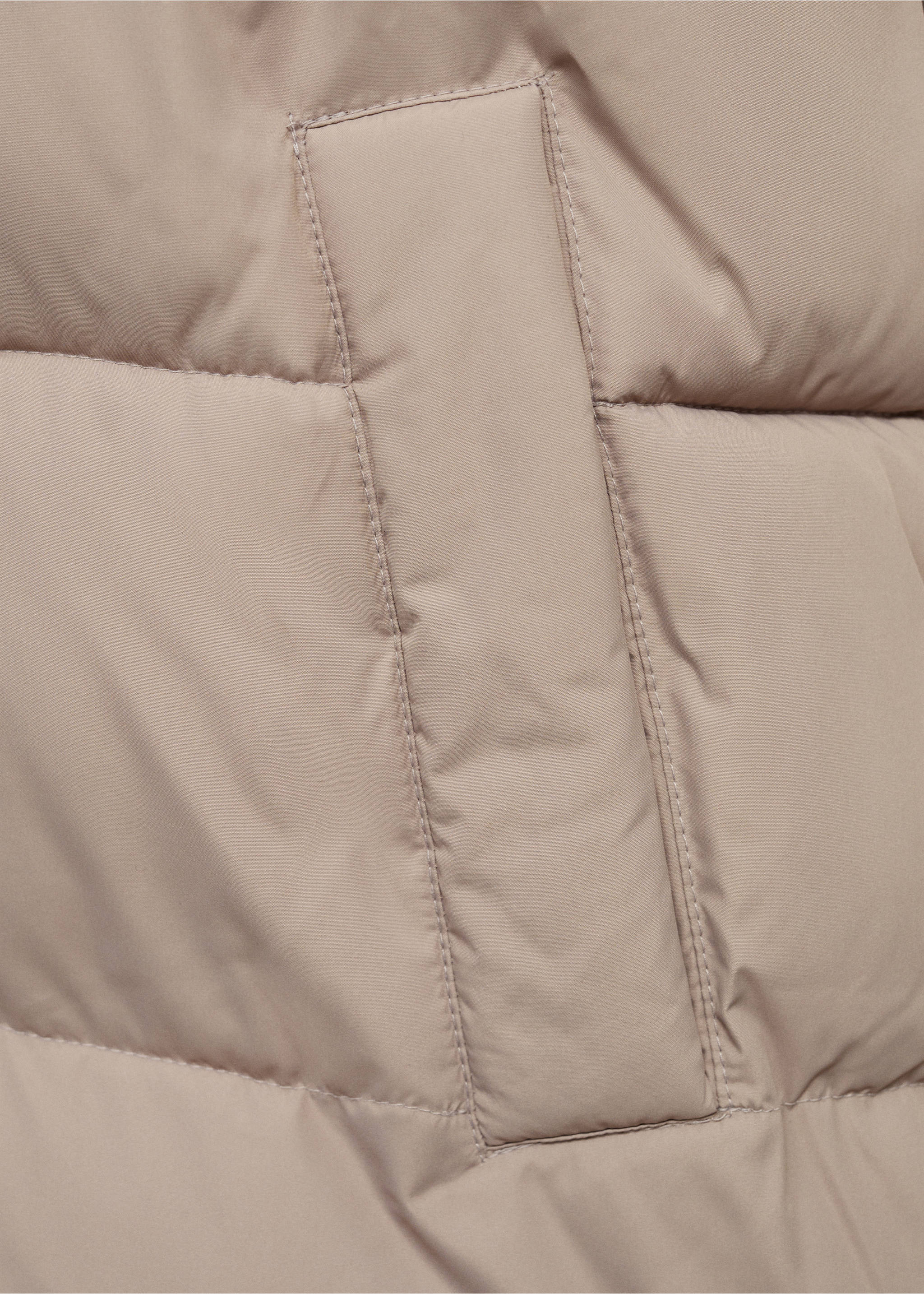 Langer Steppanorak - Detail des Artikels 0, Mittelbraun. Ref: 77035638-00.