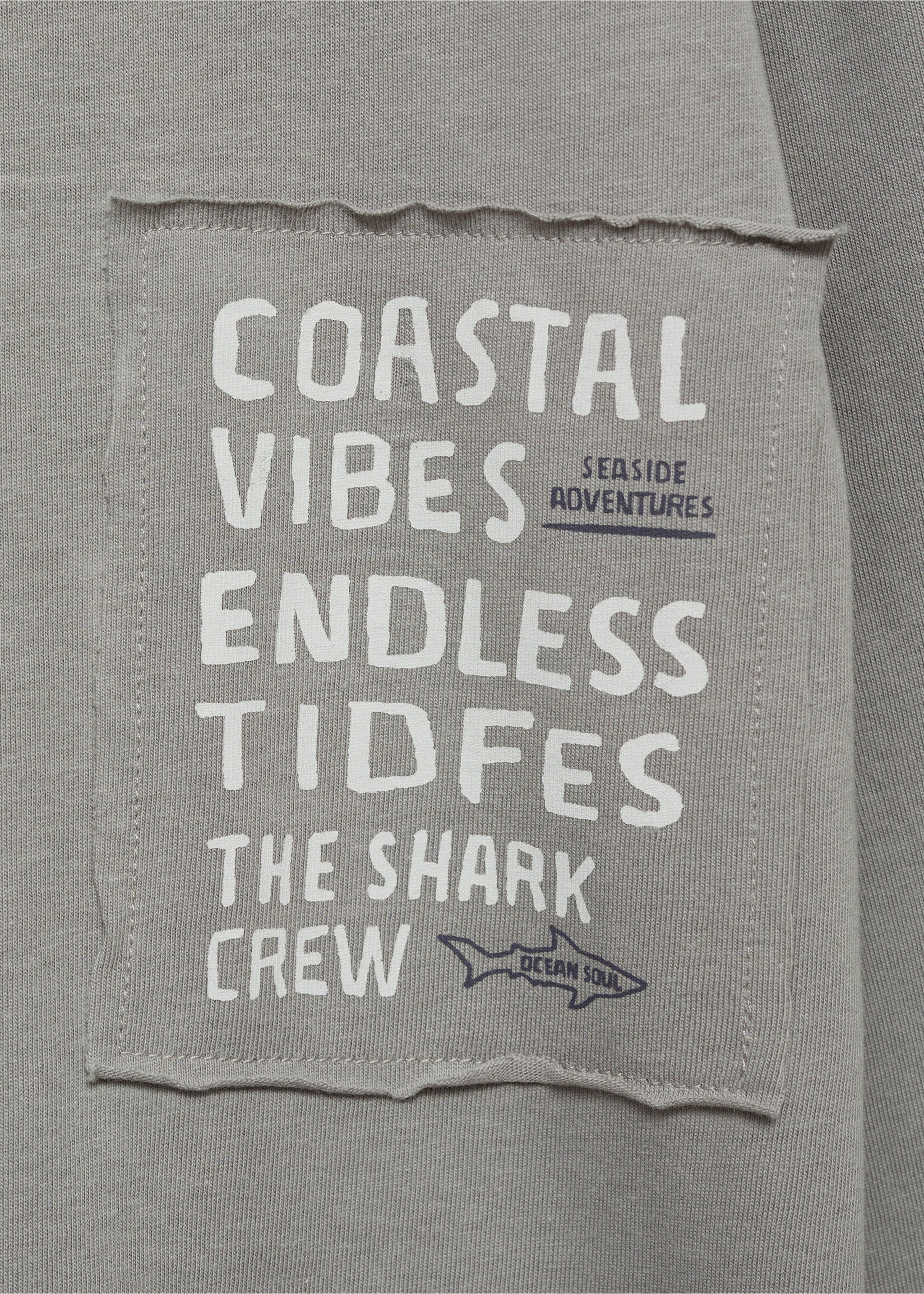 Jaws t-shirt - Details of the article 8, Grey. Ref: 77035640-00.