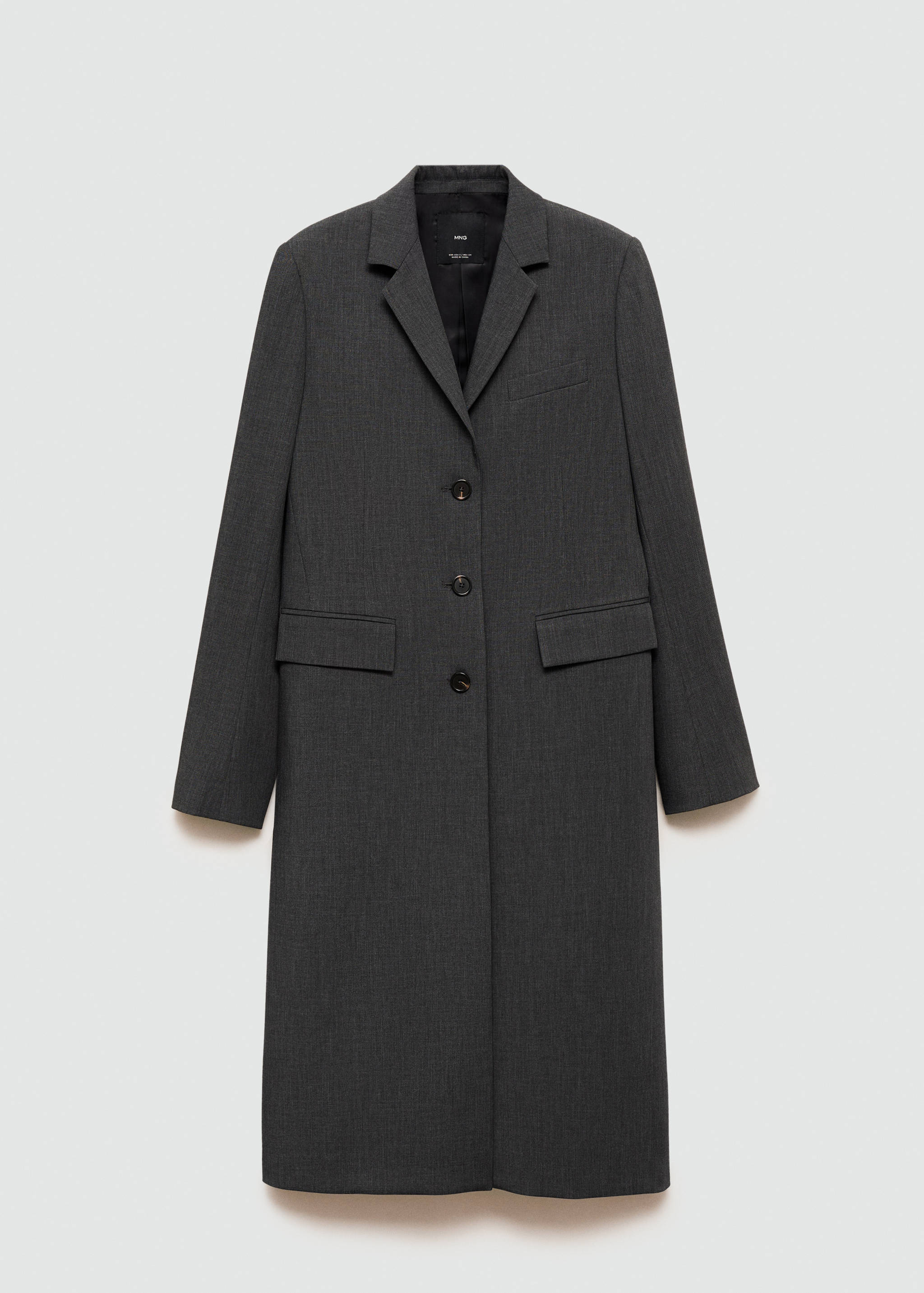 Long tailored coat - Article without model