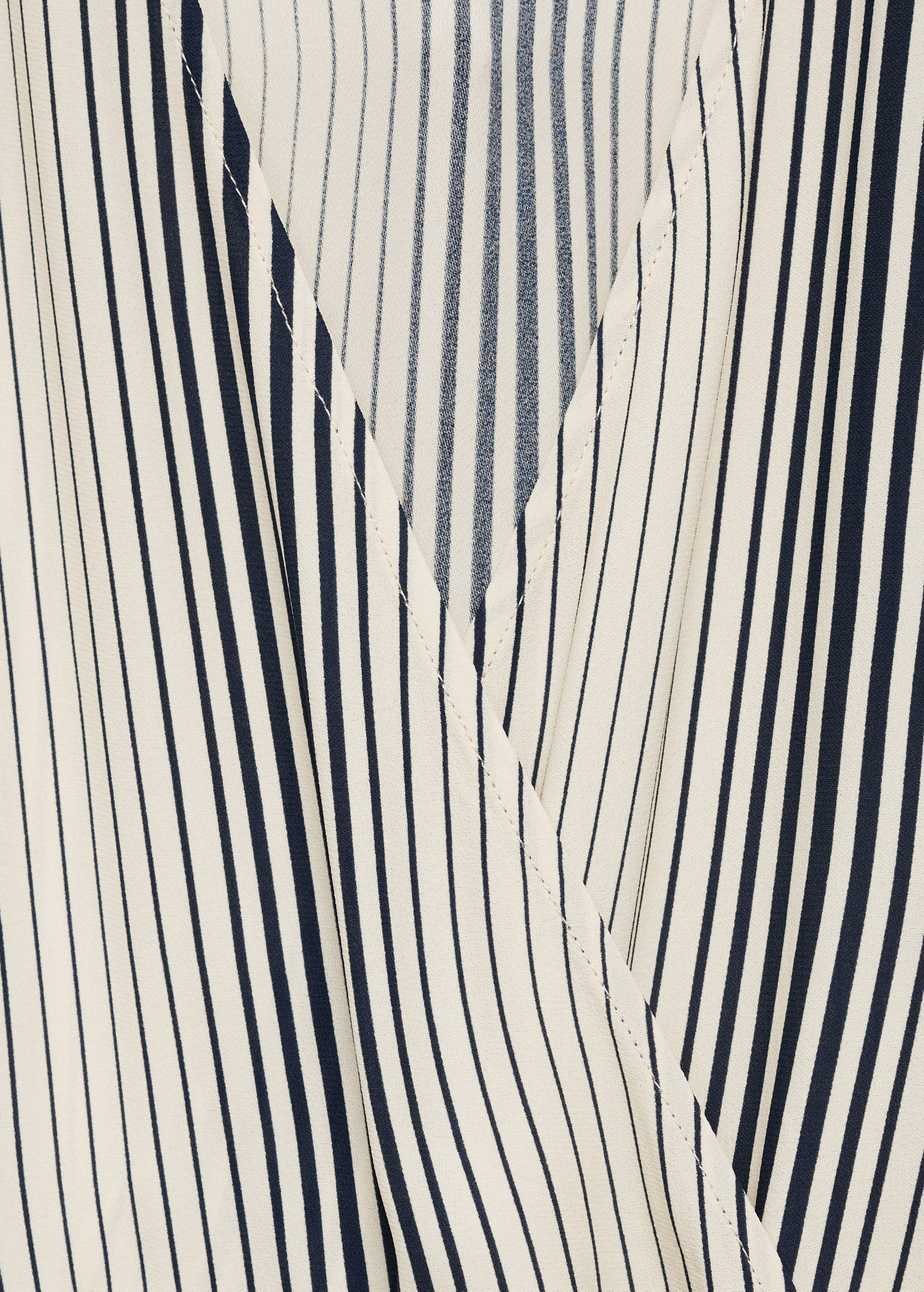 Stripe-print dress with bow - Details of the article 0