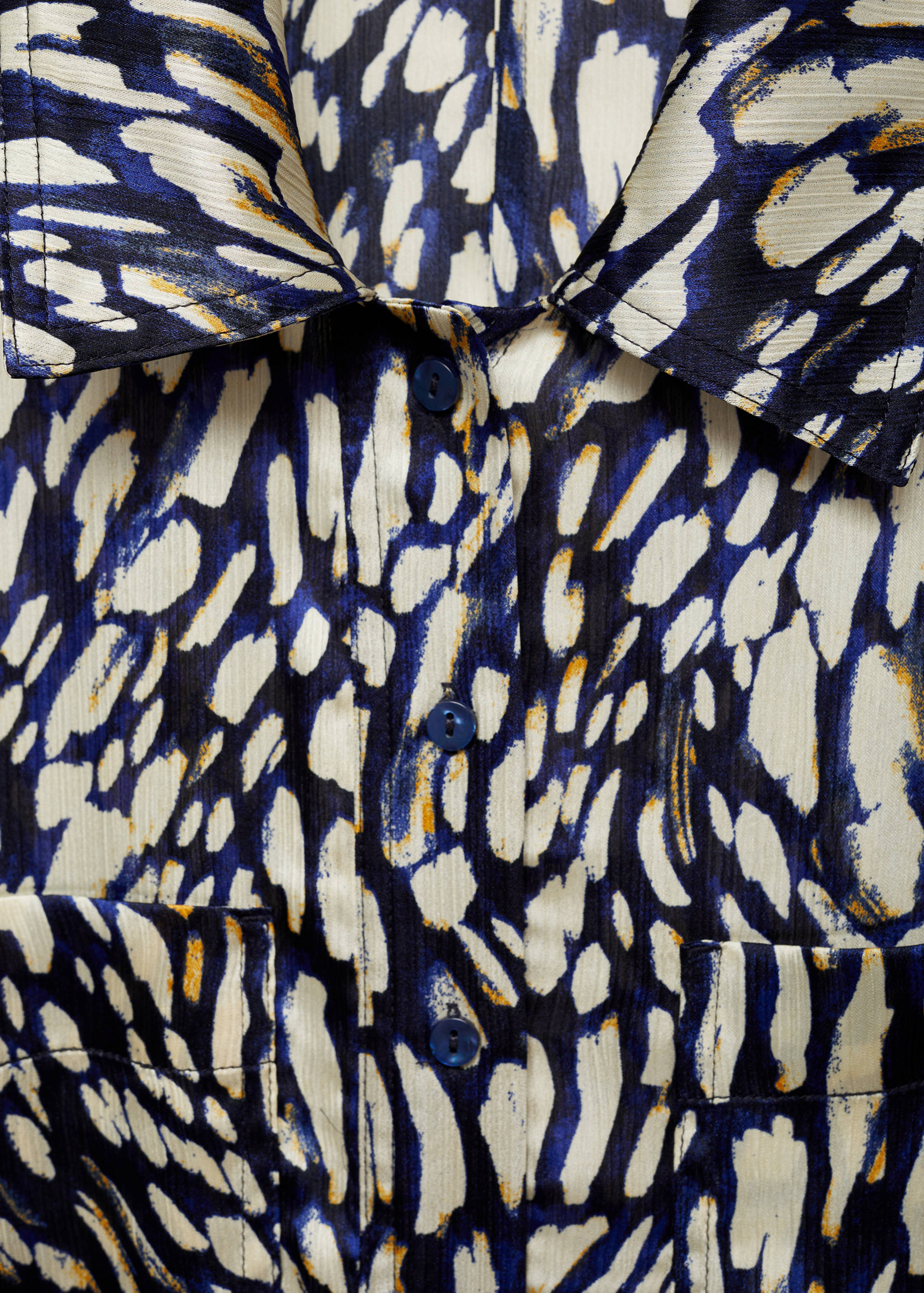 Printed satin dress - Details of the article 8