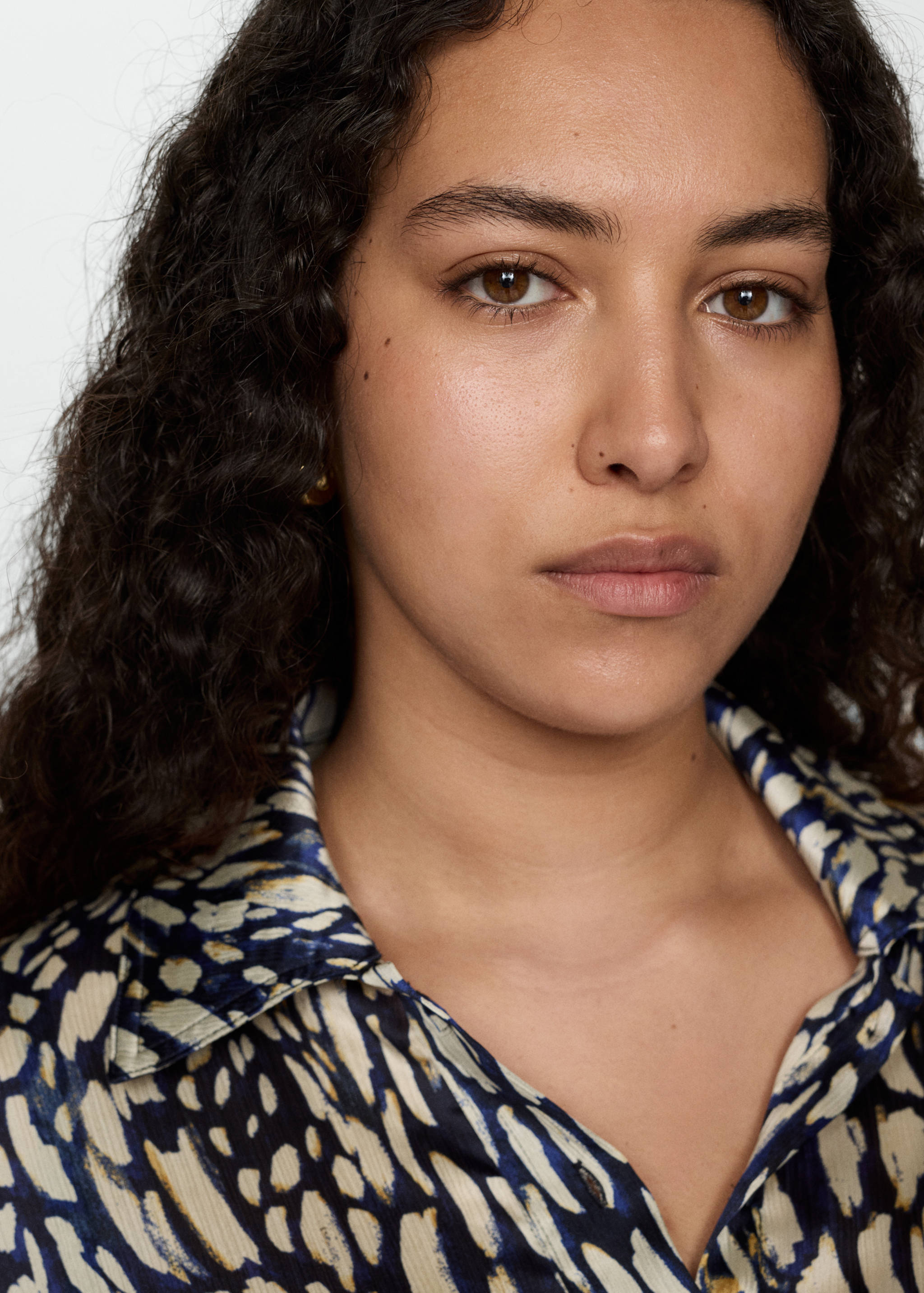 Printed satin dress - Details of the article 4