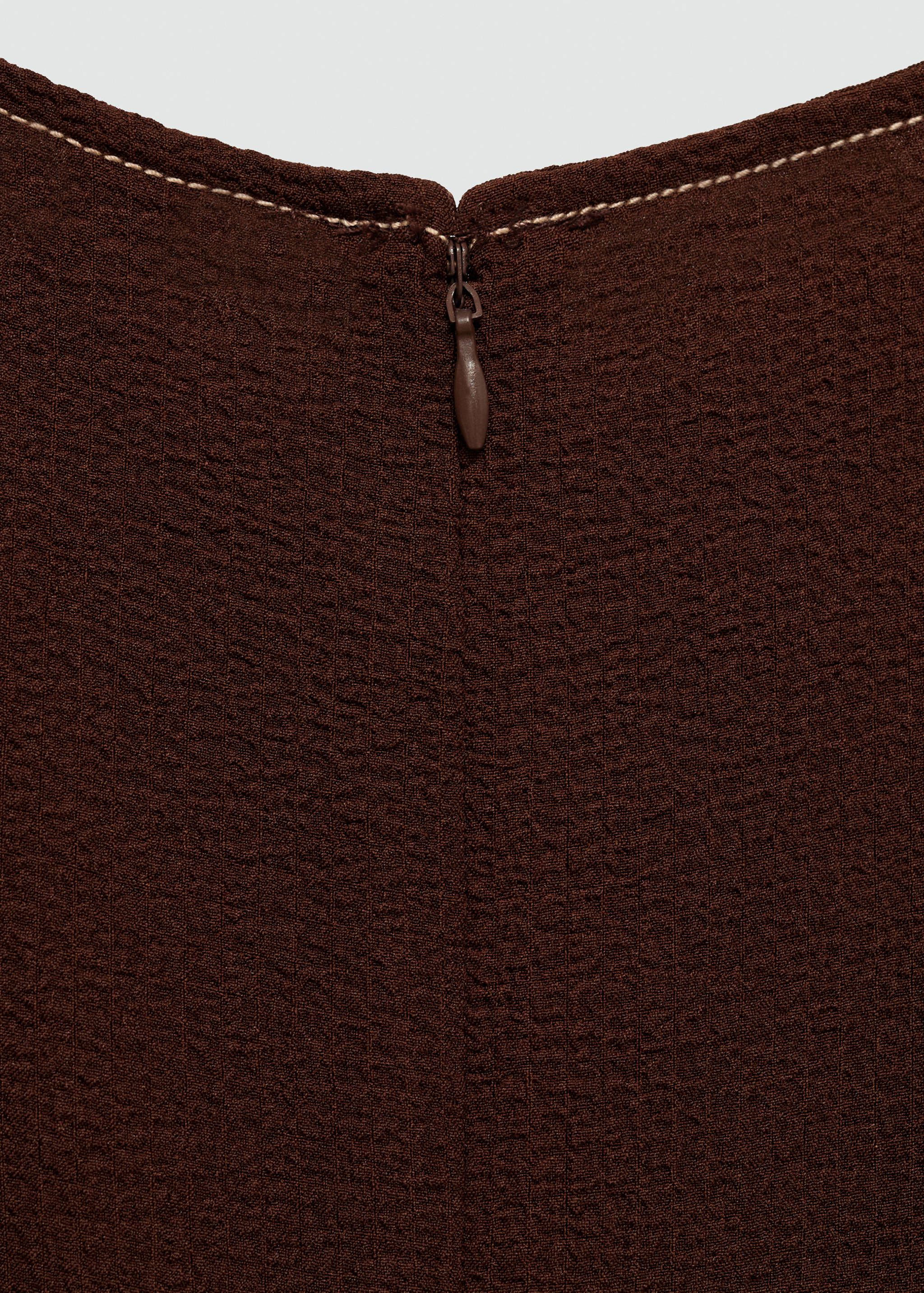 Vestido midi costuras decorativas - Detalle del artículo 0