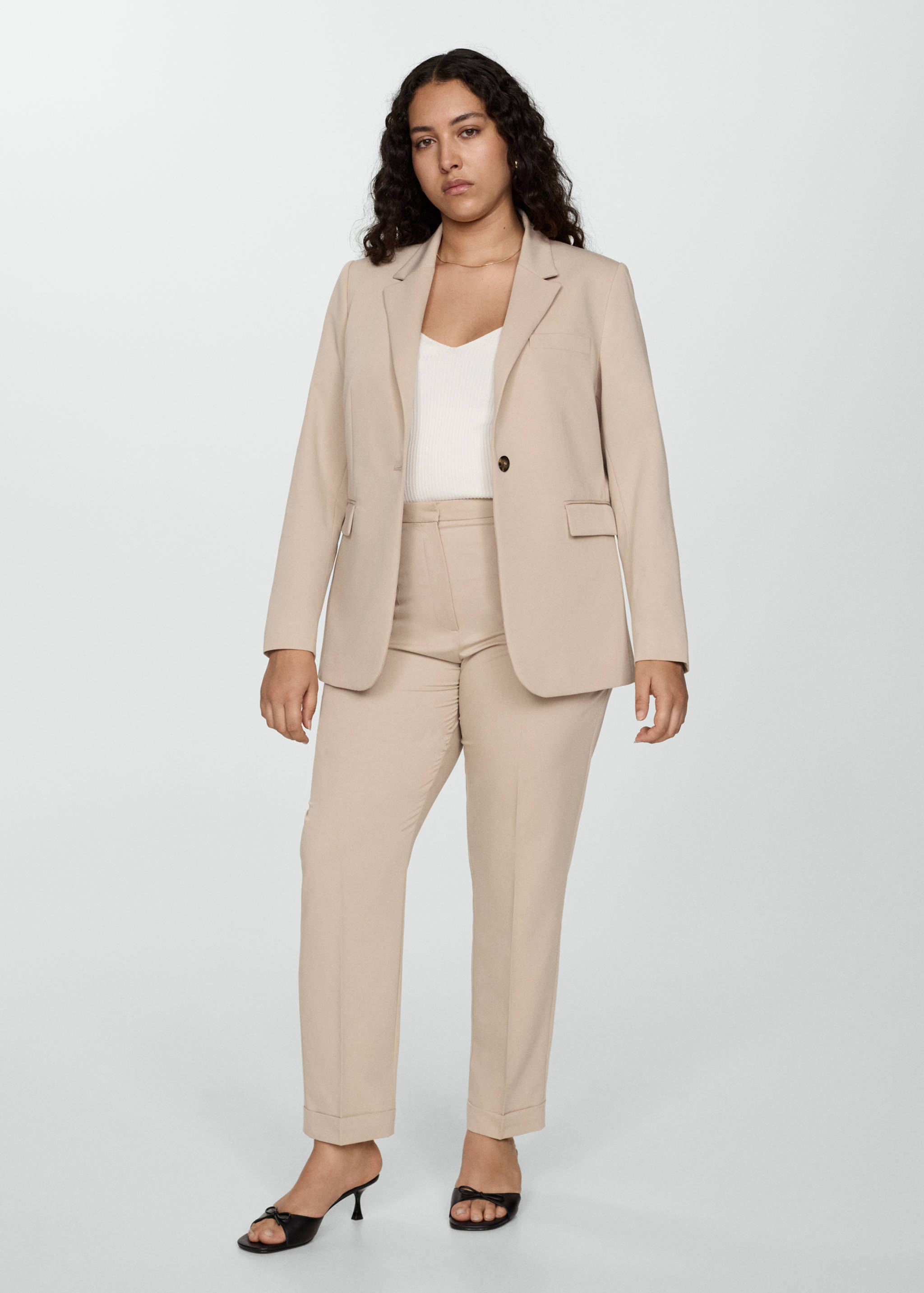 Fitted suit blazer - Details of the article 3