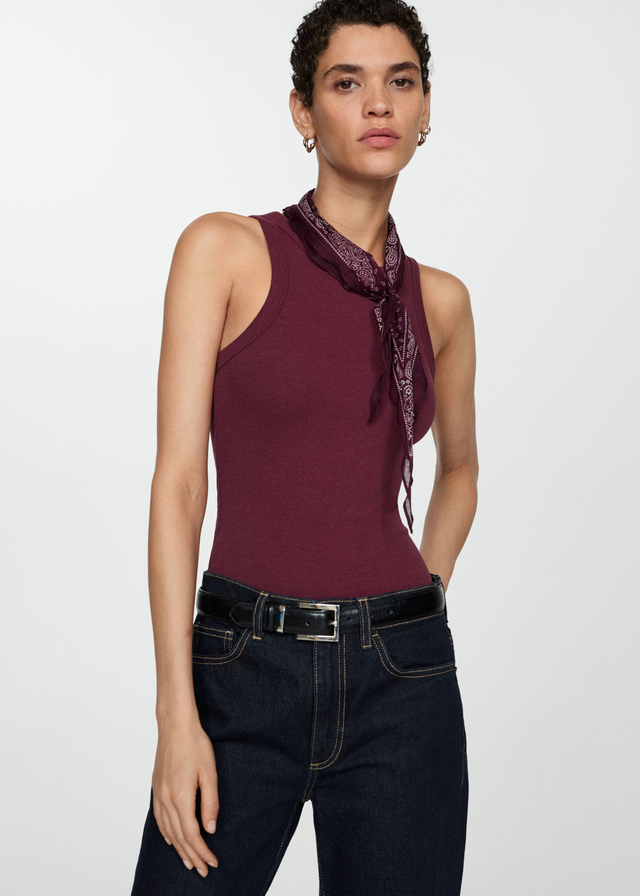 High-waist straight-fit jeans - Detail van het artikel 6