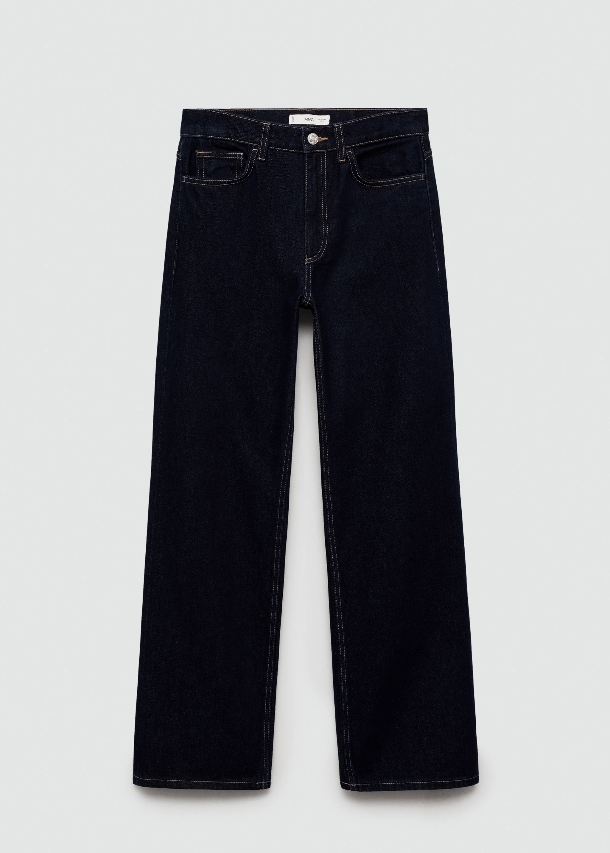 High-waist straight-fit jeans - Artikel zonder model