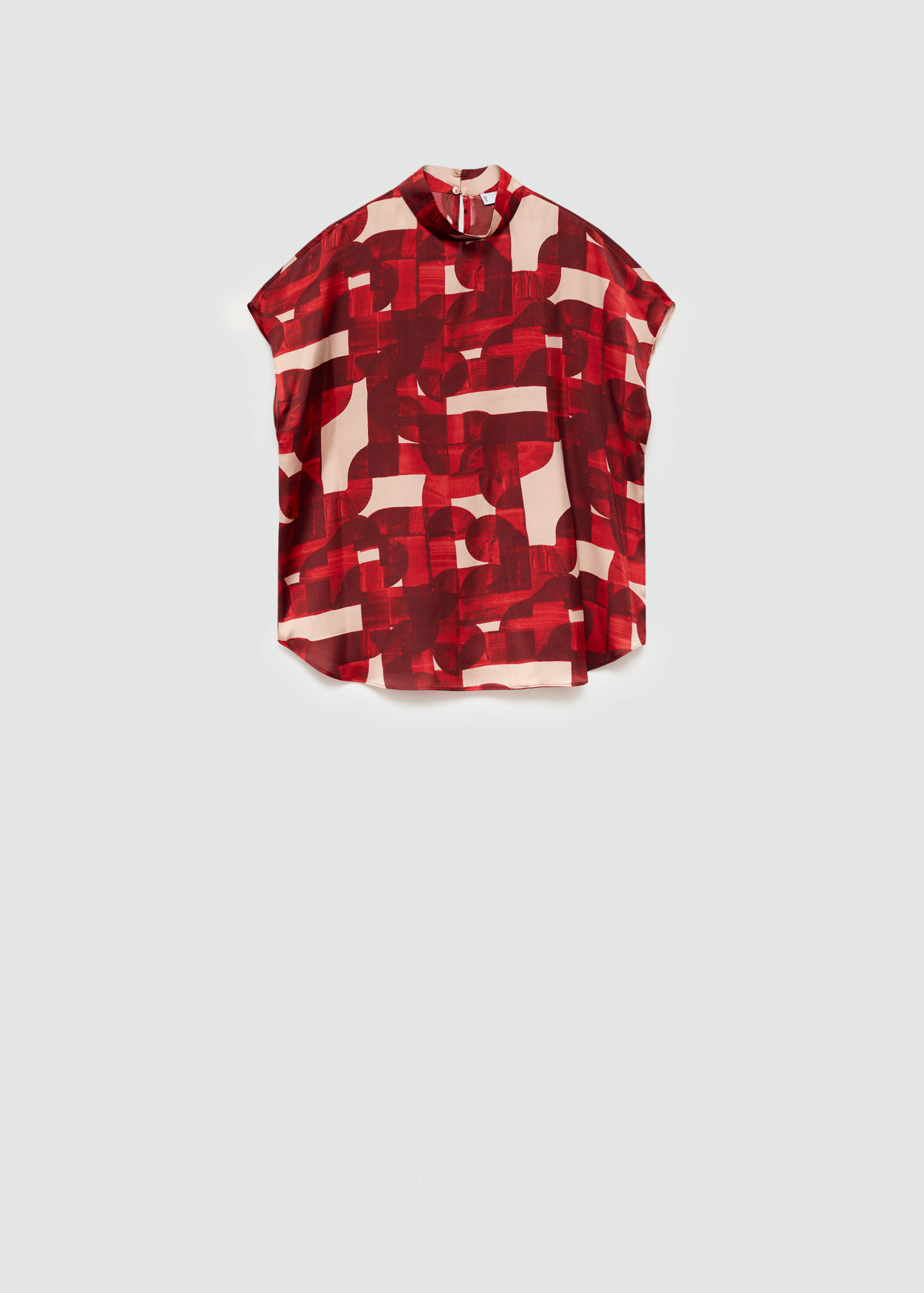 Short sleeve printed blouse - Article without model