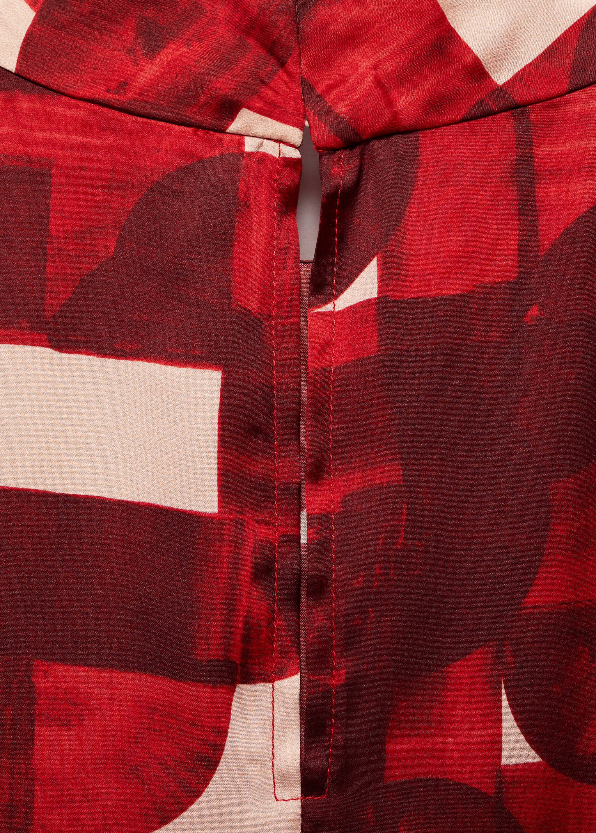 Short sleeve printed blouse - Details of the article 0