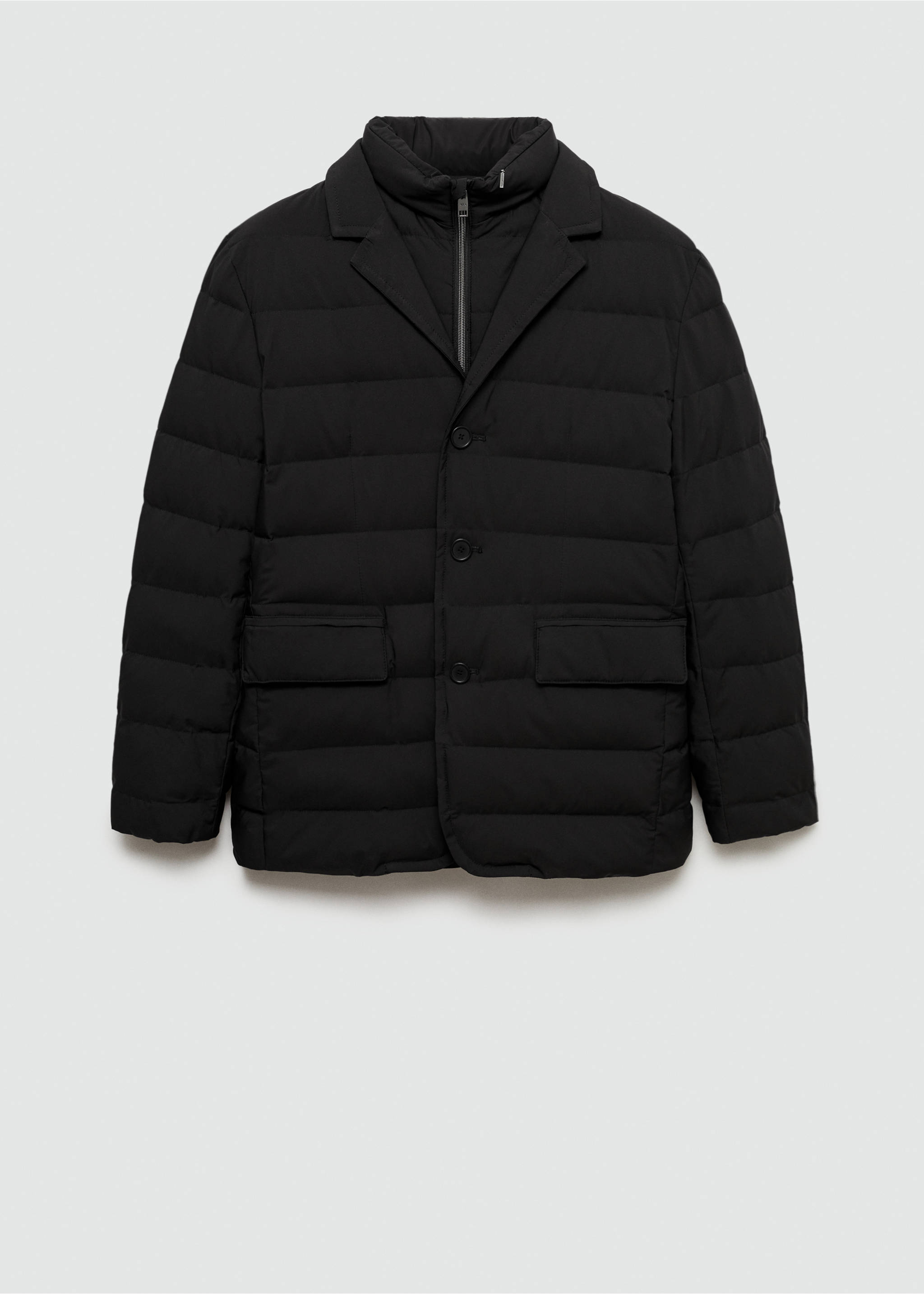 Wasserfeste Jacke mit Daunenfüllung - Artikel ohne Model, Schwarz. Ref: 77035964-00.