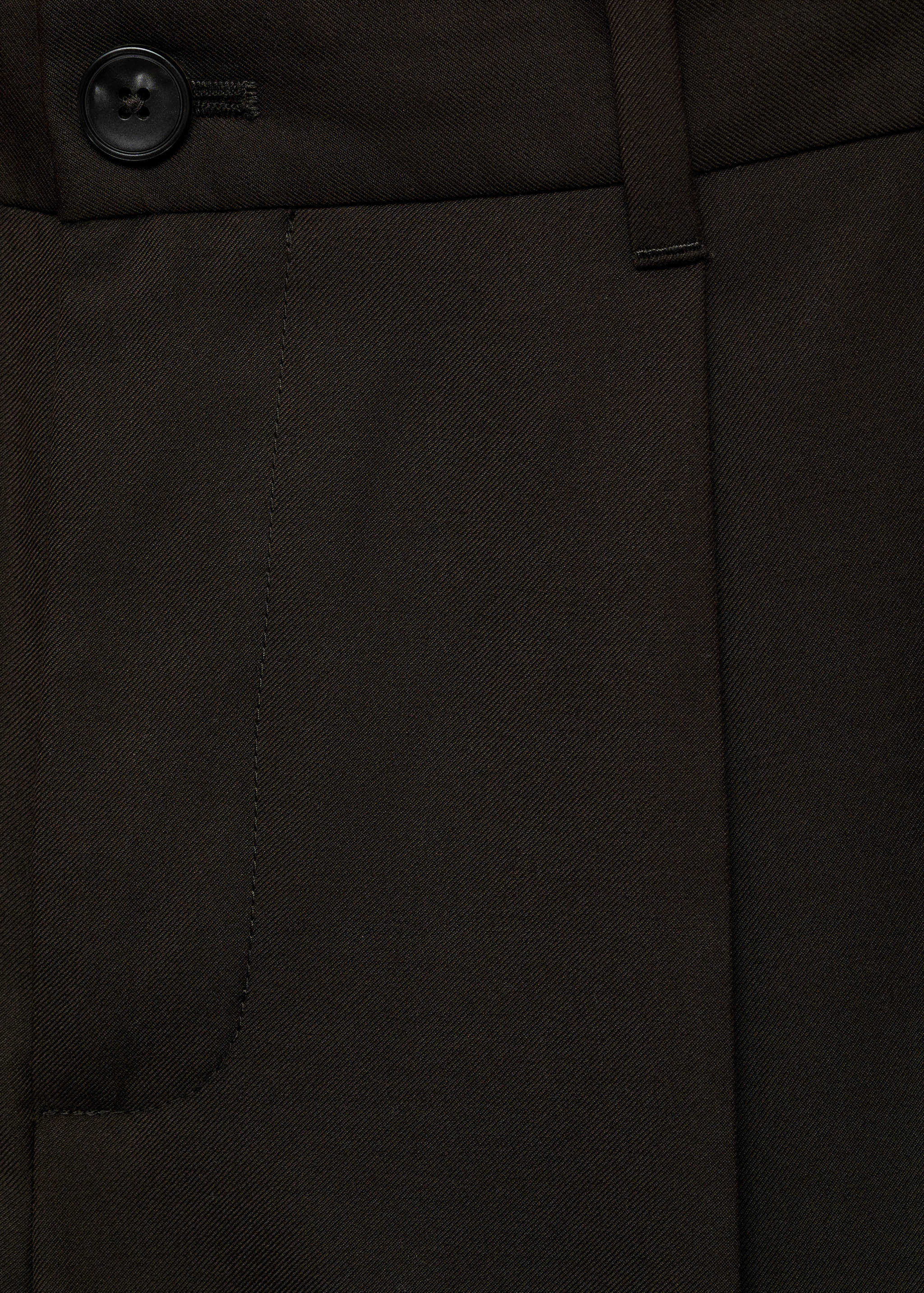 Regular-fit pleated trousers - Details of the article 0