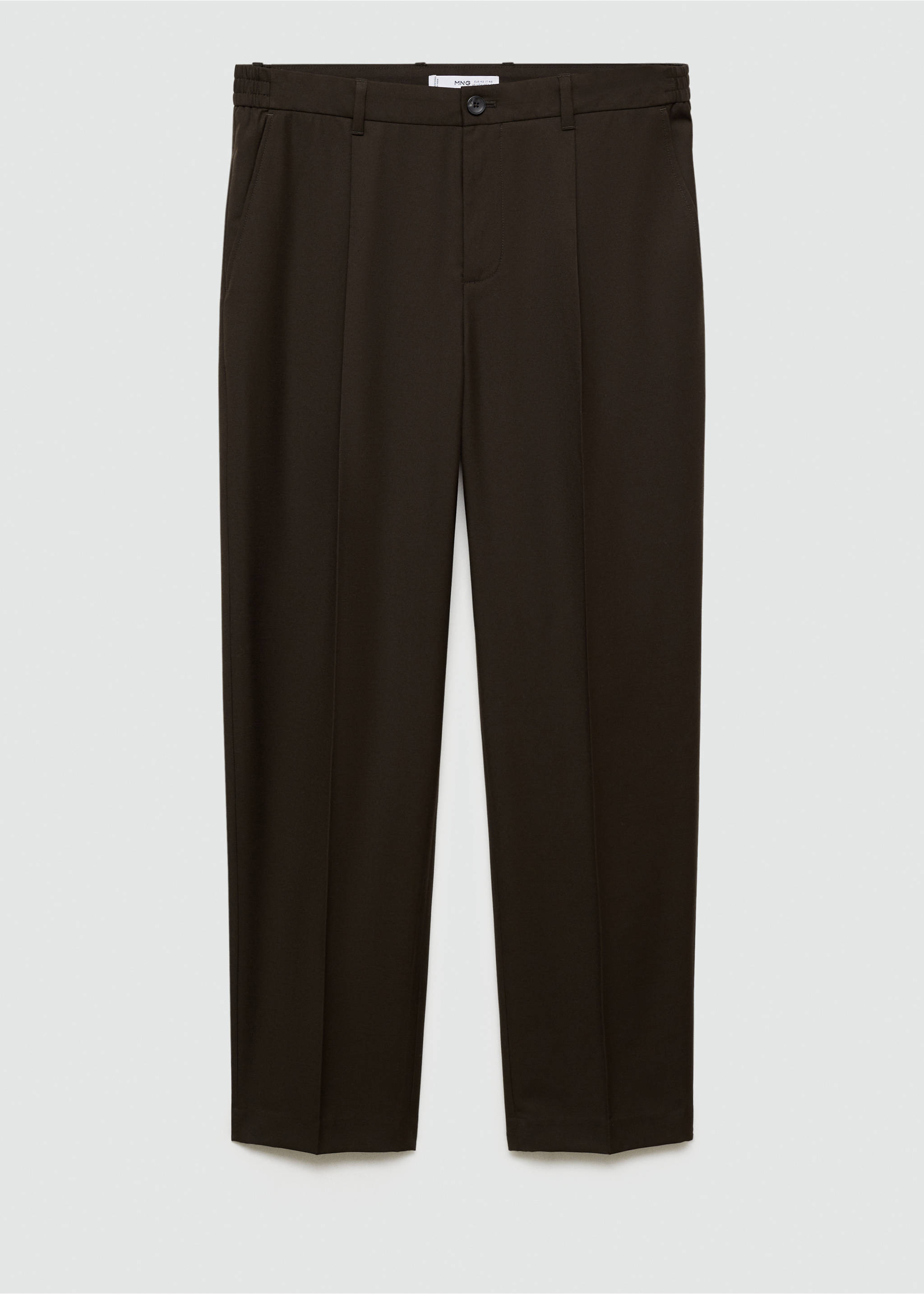 Regular Fit-Bundfaltenhose - Artikel ohne Model, Schokolade. Ref: 77035965-00.