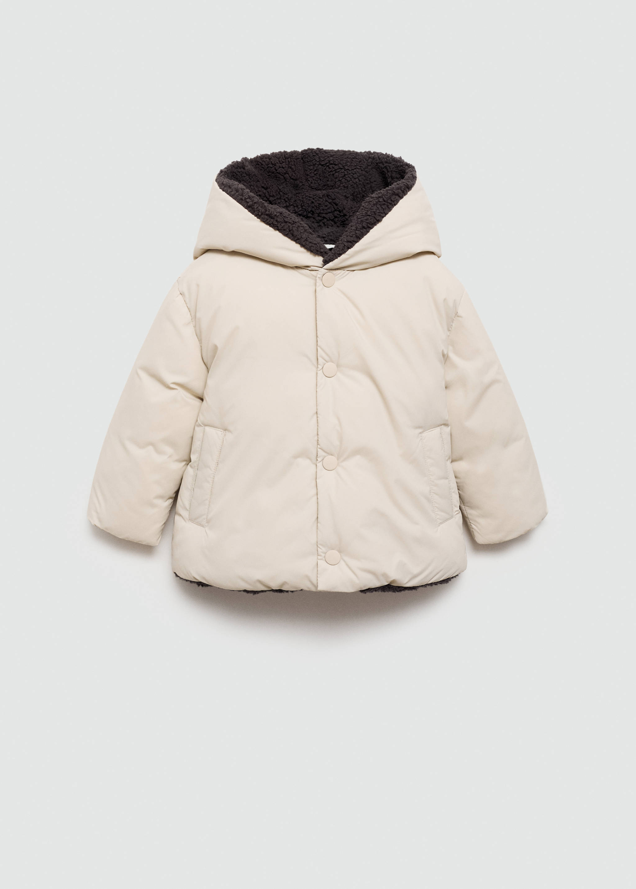 Anorak matelassée imitation mouton retourné - Article sans modèle