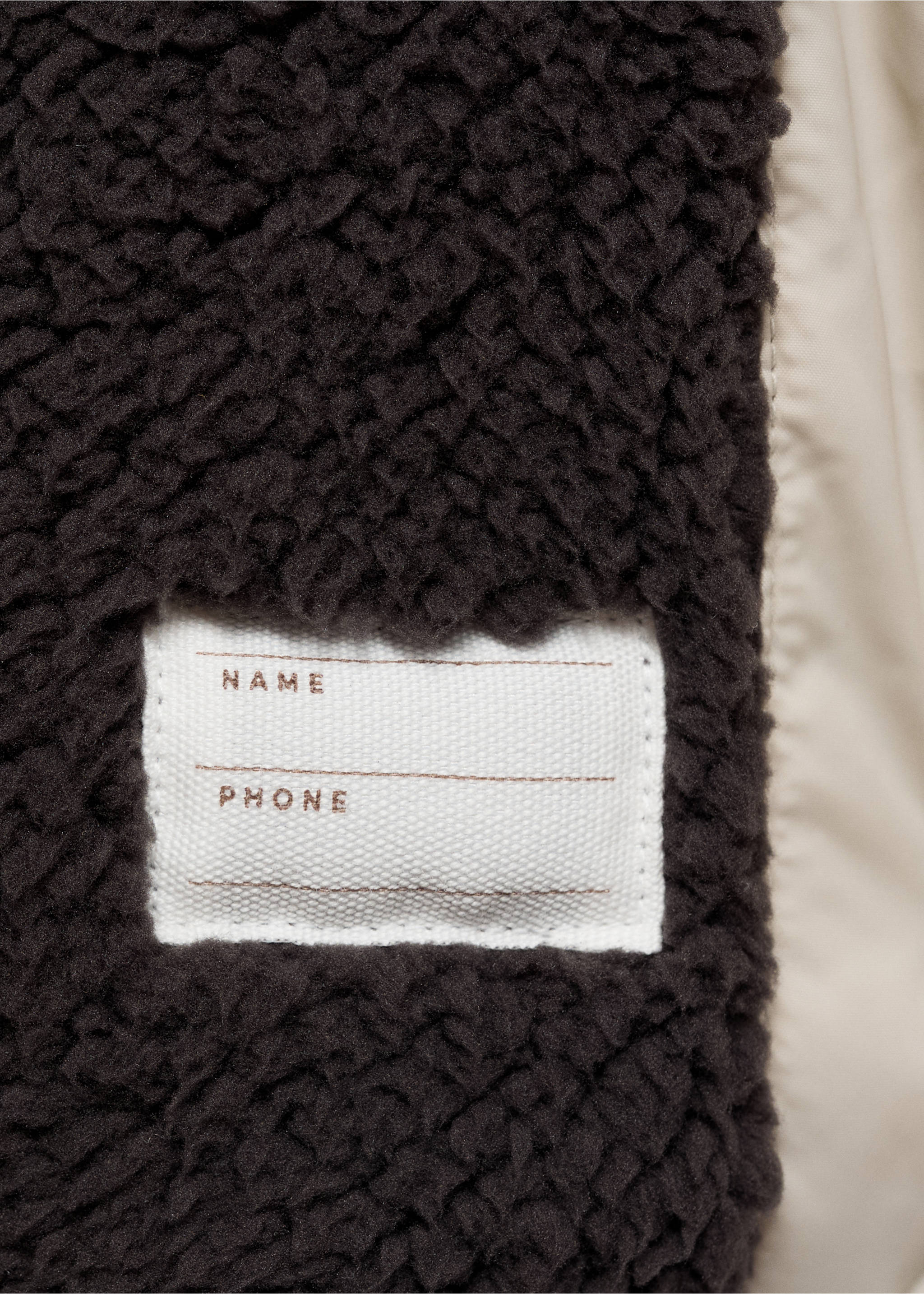 Anorak matelassée imitation mouton retourné - Détail de l'article 0, Gris glacé. Ref: 77035967-00.