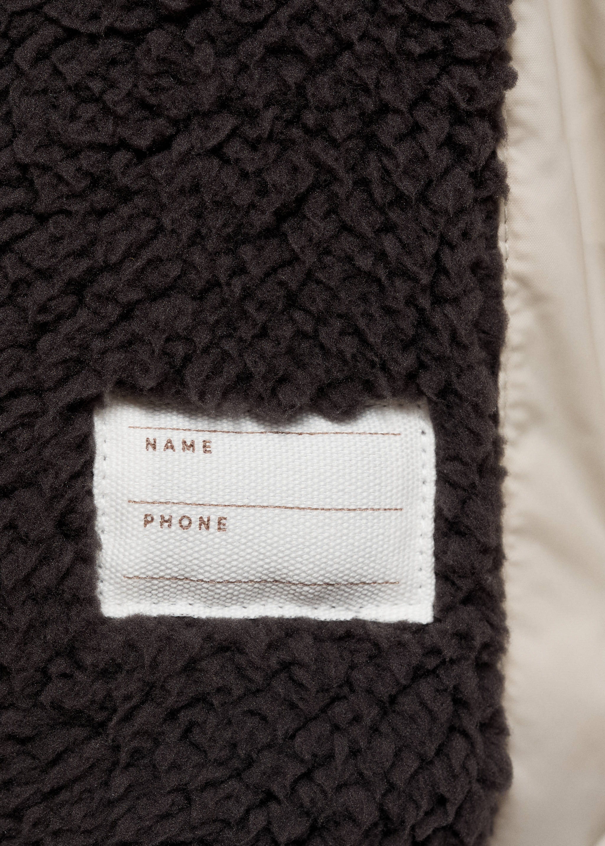 Anorak matelassée imitation mouton retourné - Détail de l'article 0