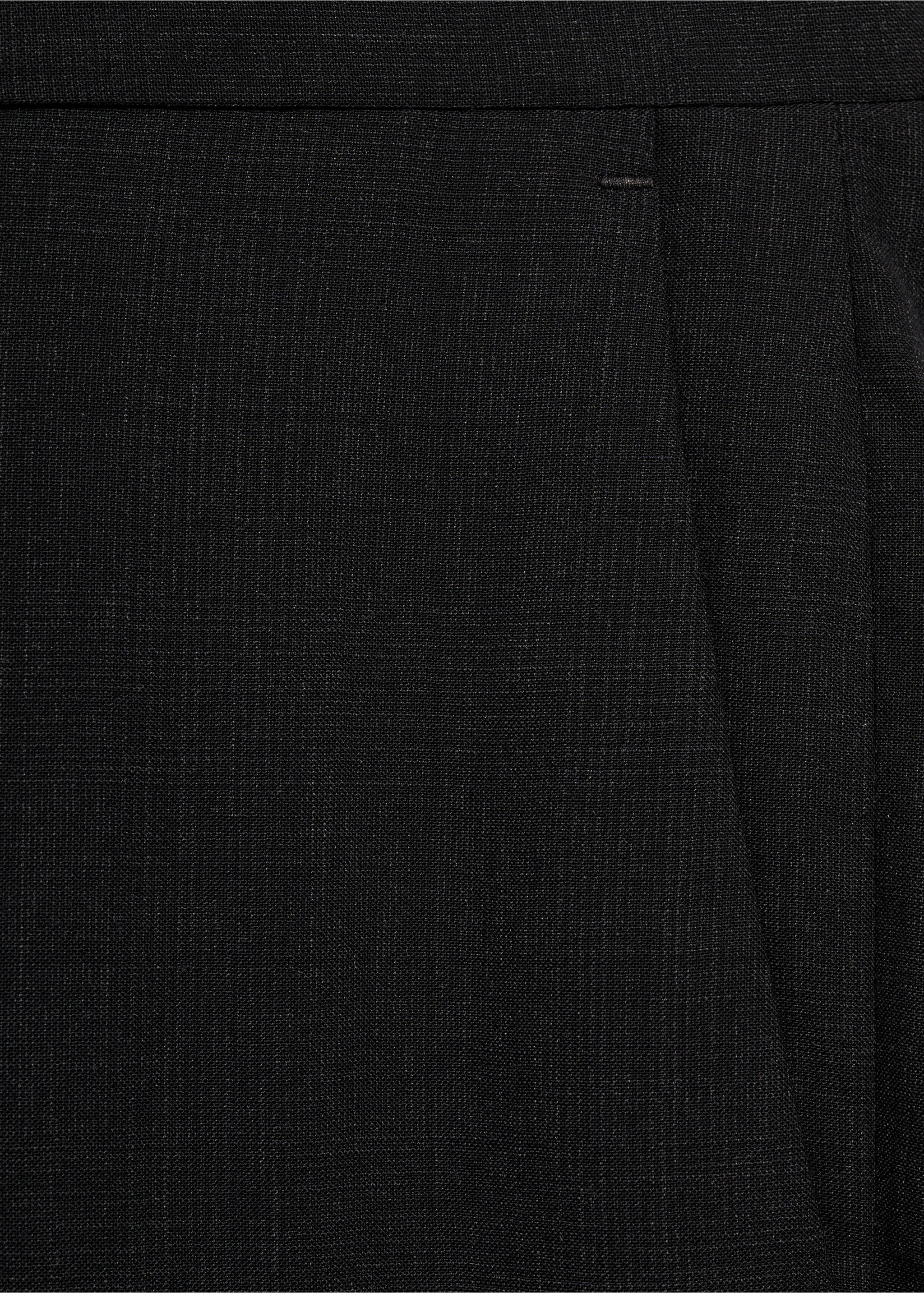 100% virgin wool slim-fit suit trousers - Details of the article 8, Grey. Ref: 77035971-00.