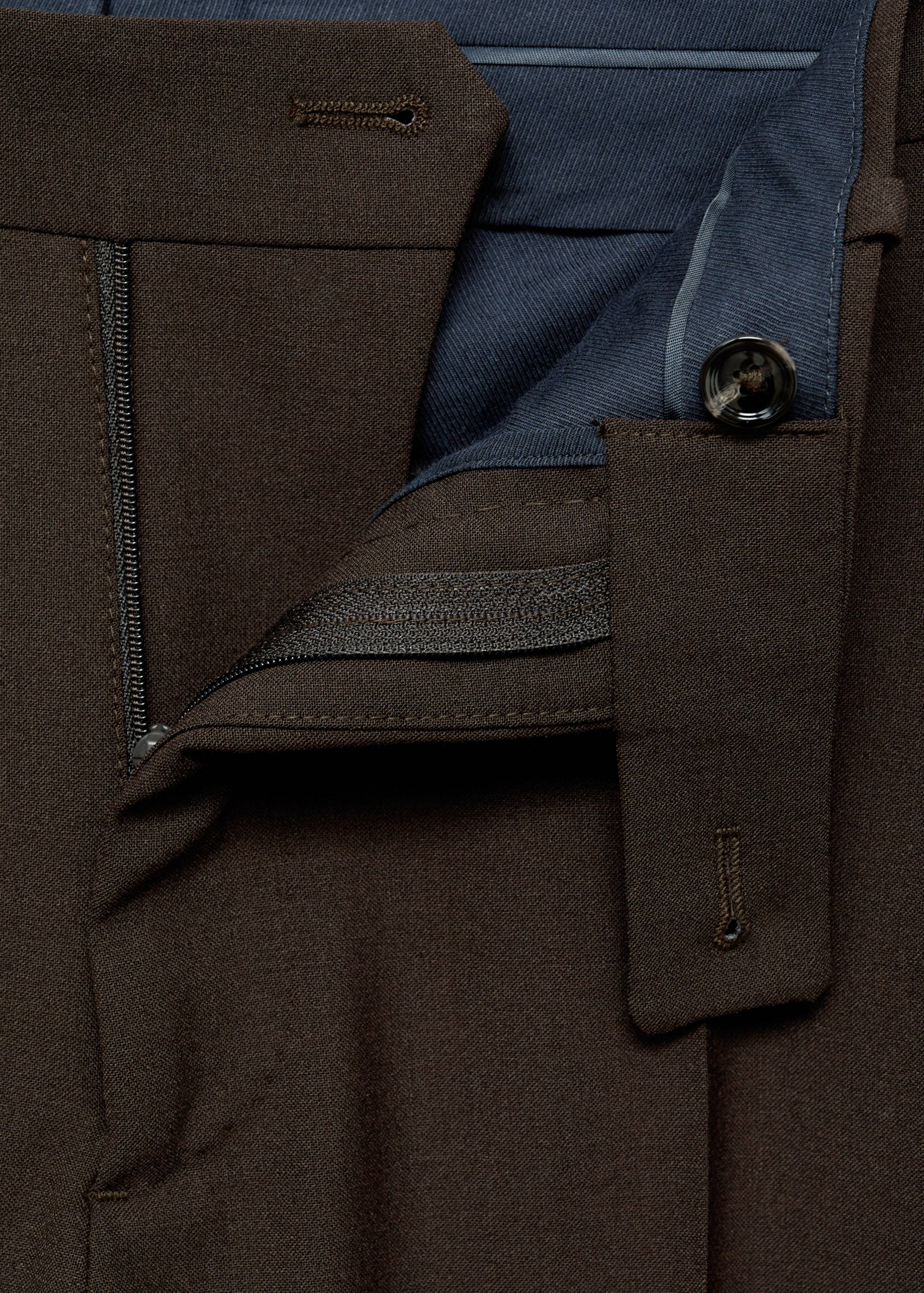Crease-resistant wool suit pants - Details of the article 0