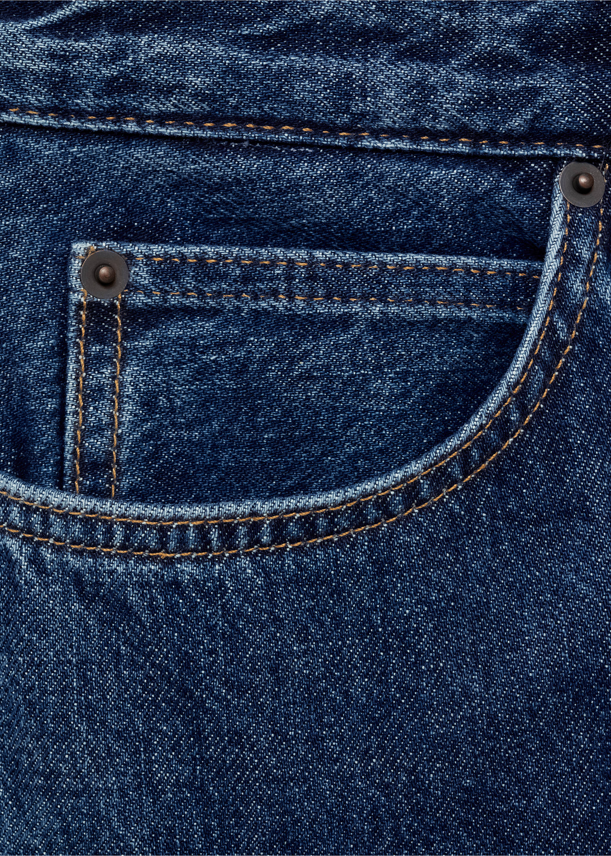 Džíny relax fit s pukem - Detail zboží 0, Tmavě modrá. Ref: 77035974-00.