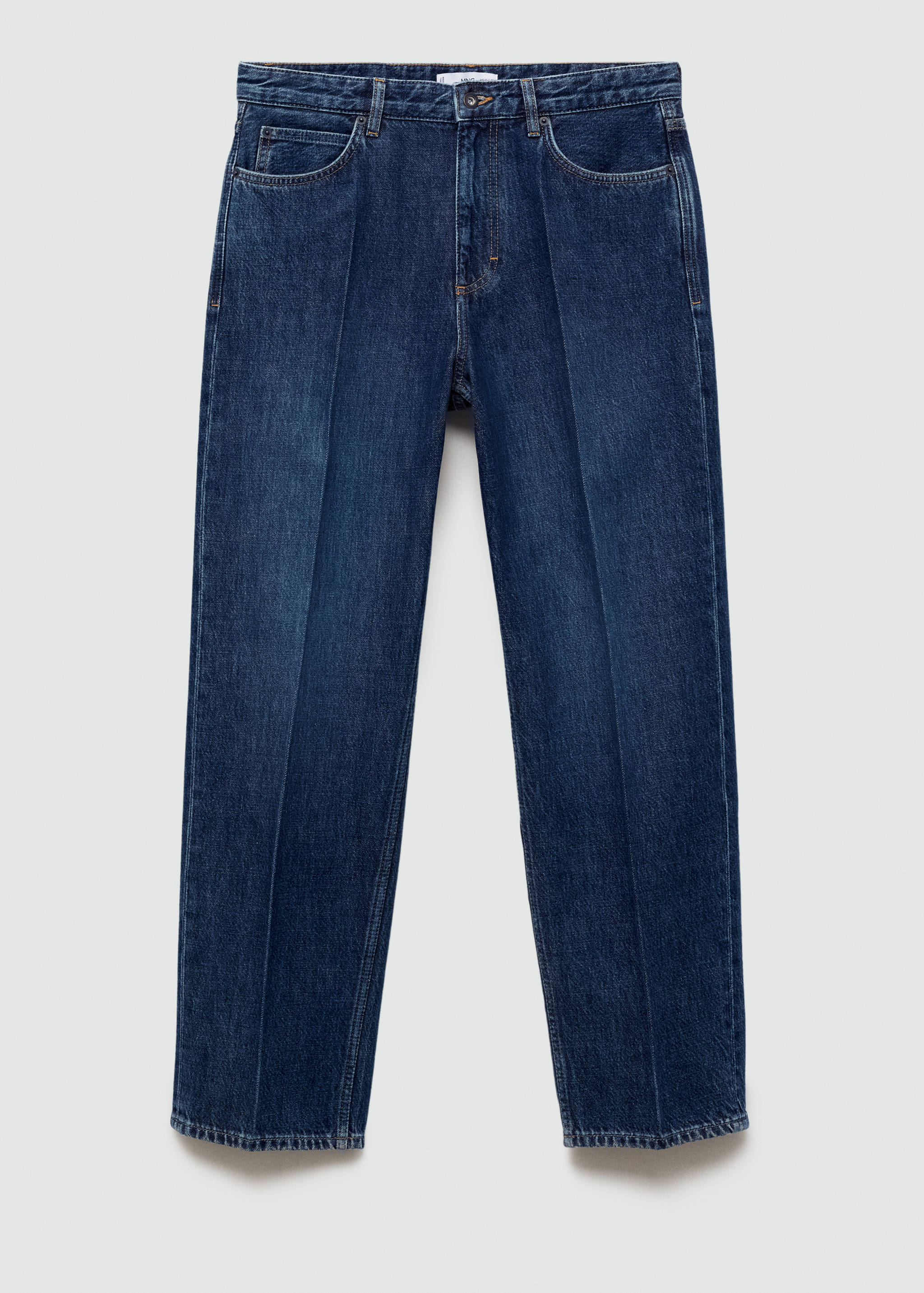 Relaxed-fit jeans with flattened stripe - Article without model