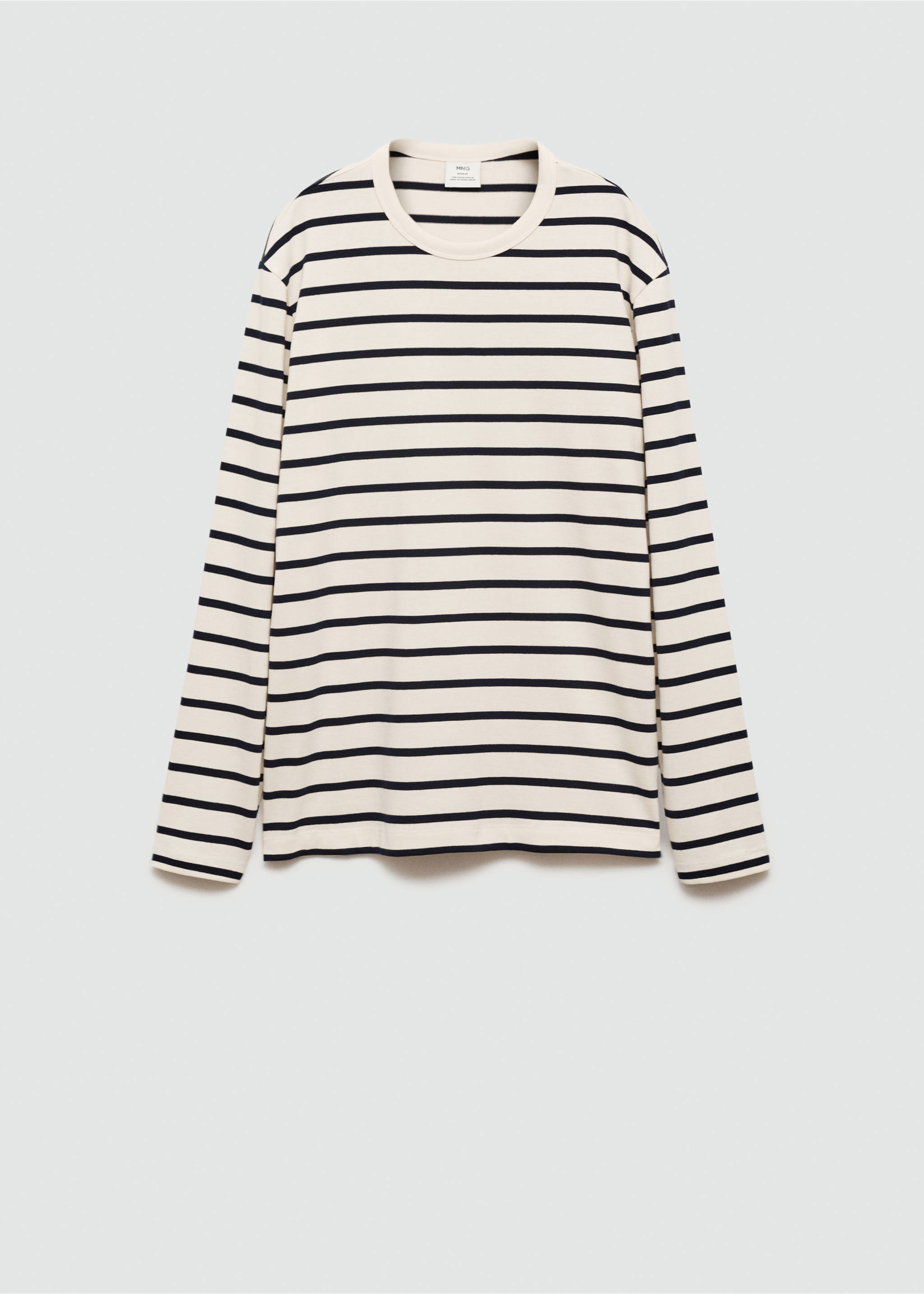 Camiseta manga larga rayas - Artículo sin modelo, Crudo. Ref: 77035975-00.