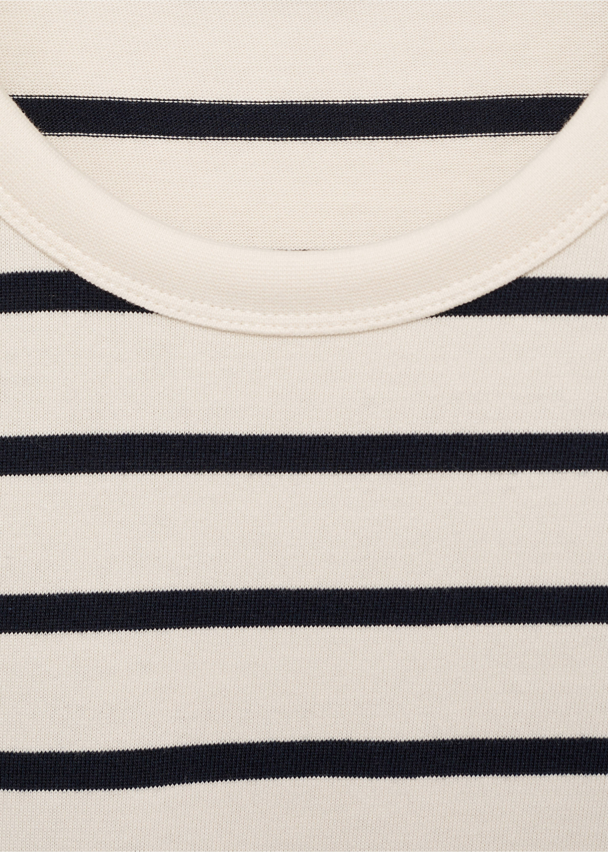 Camiseta manga larga rayas - Detalle del artículo 8, Crudo. Ref: 77035975-00.