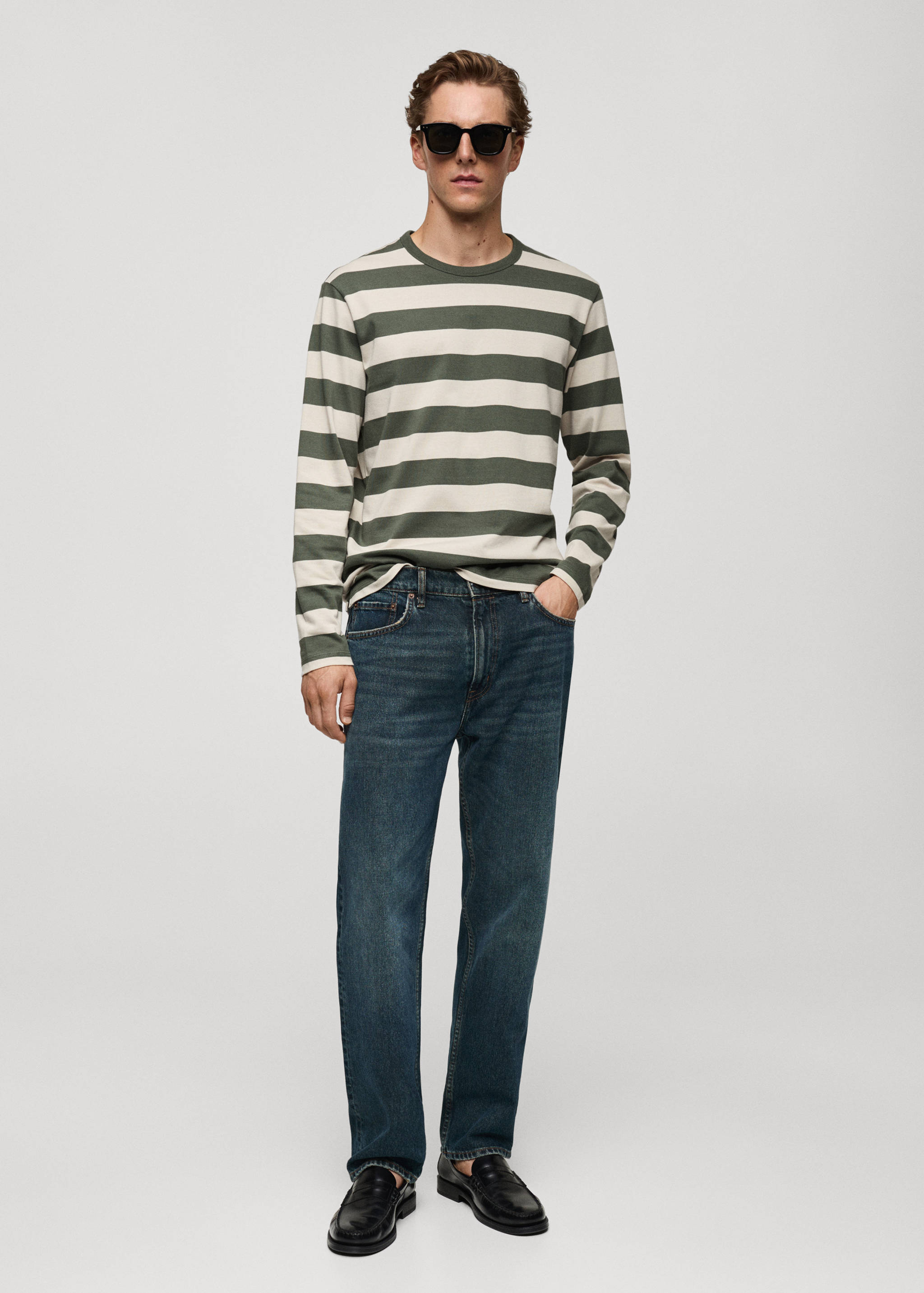 Striped long sleeves t-shirt - General plane