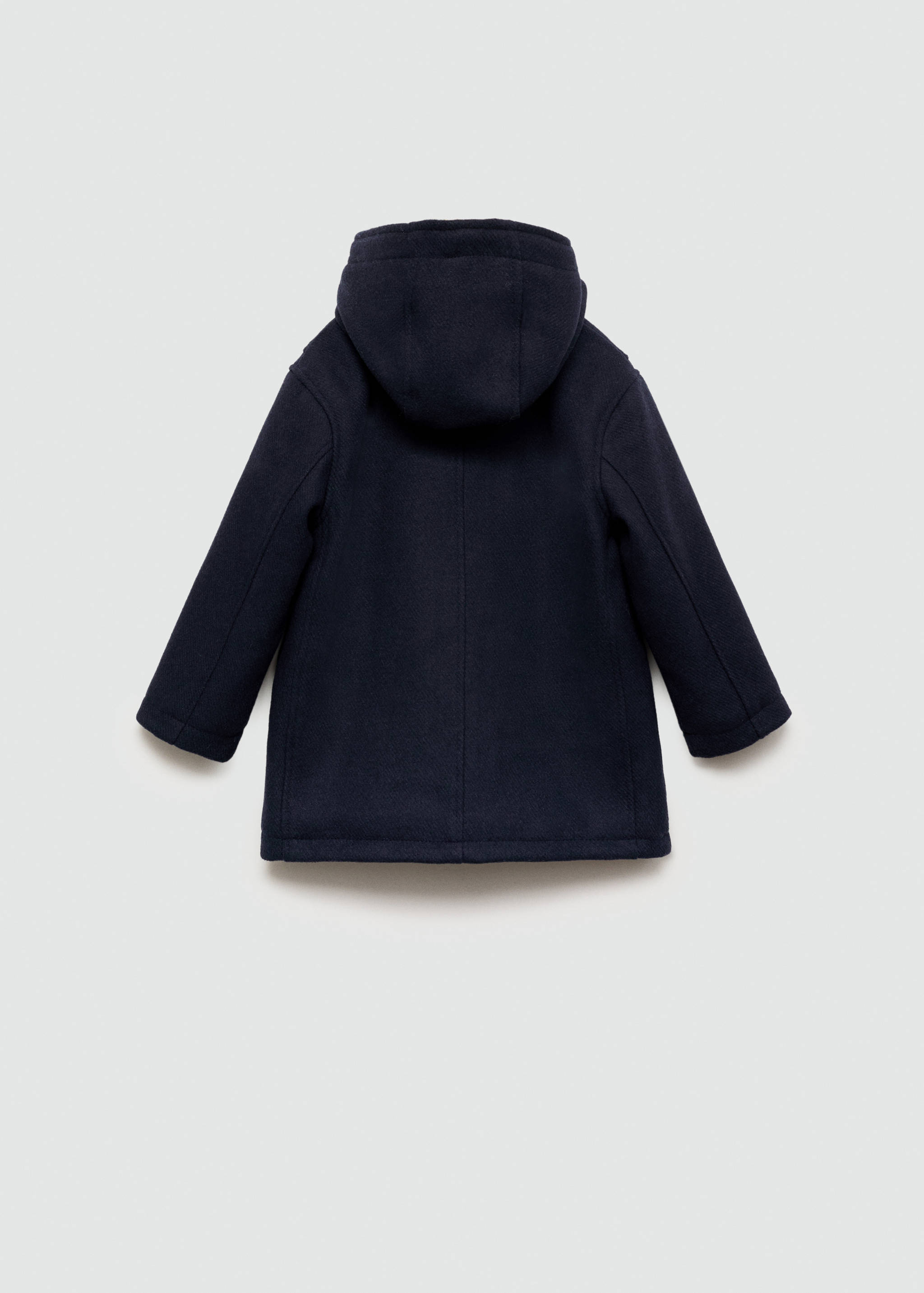 Long hooded coat - Reverse of the article