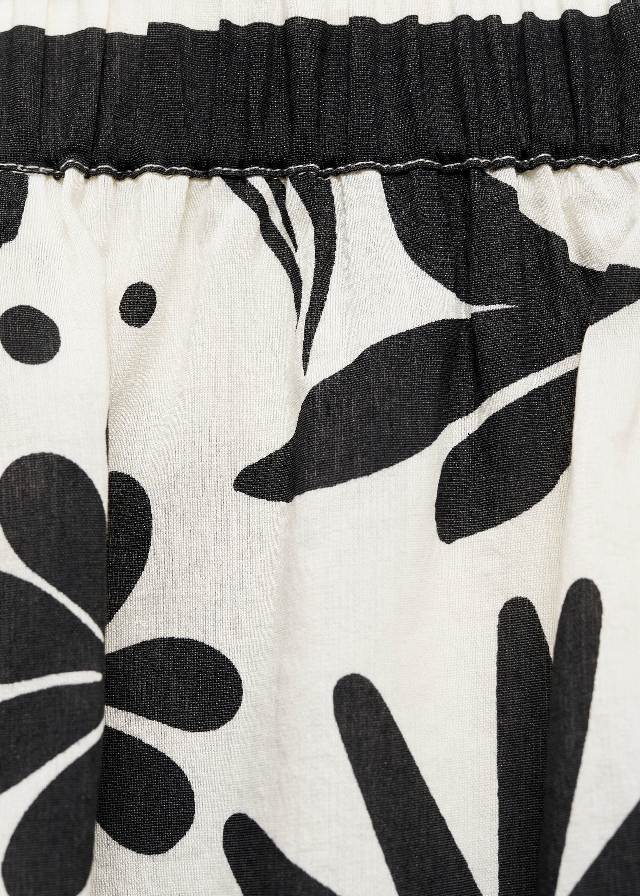 Floral-print wide leg pants - Details of the article 0