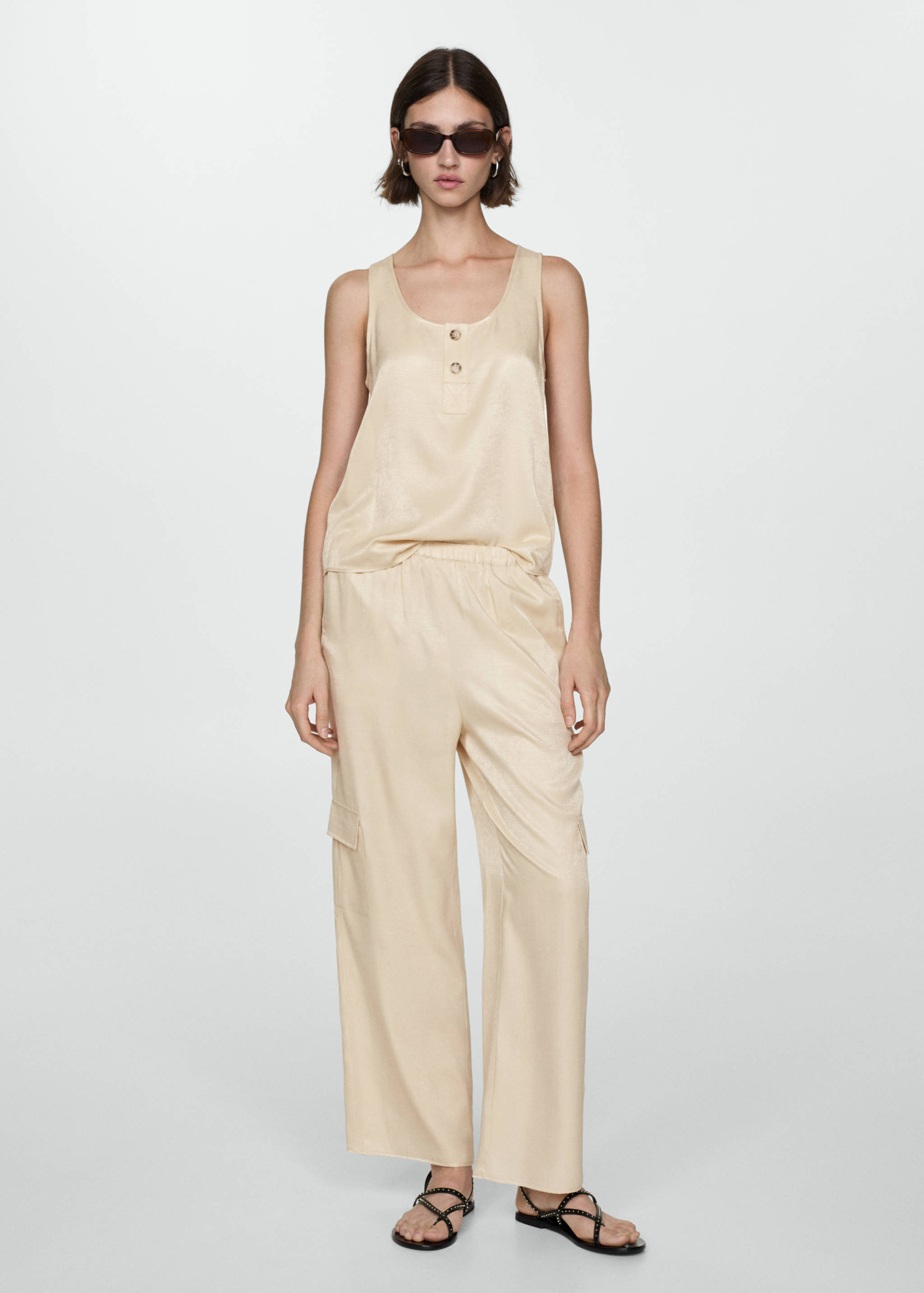 Gerade Hose mit Cargotaschen - Allgemeine Ansicht