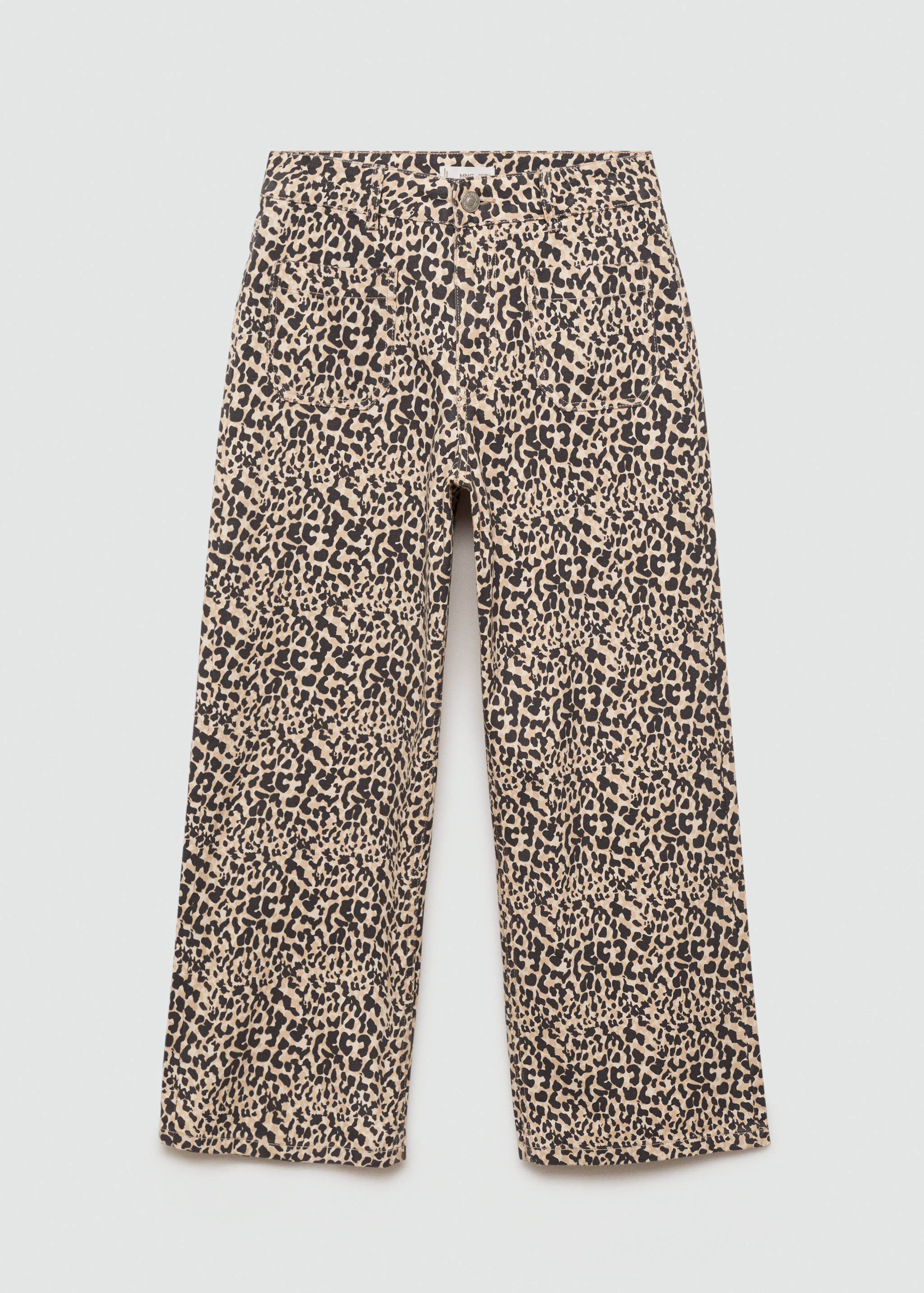 Pantaloni diritti leopardati - Articolo senza modello