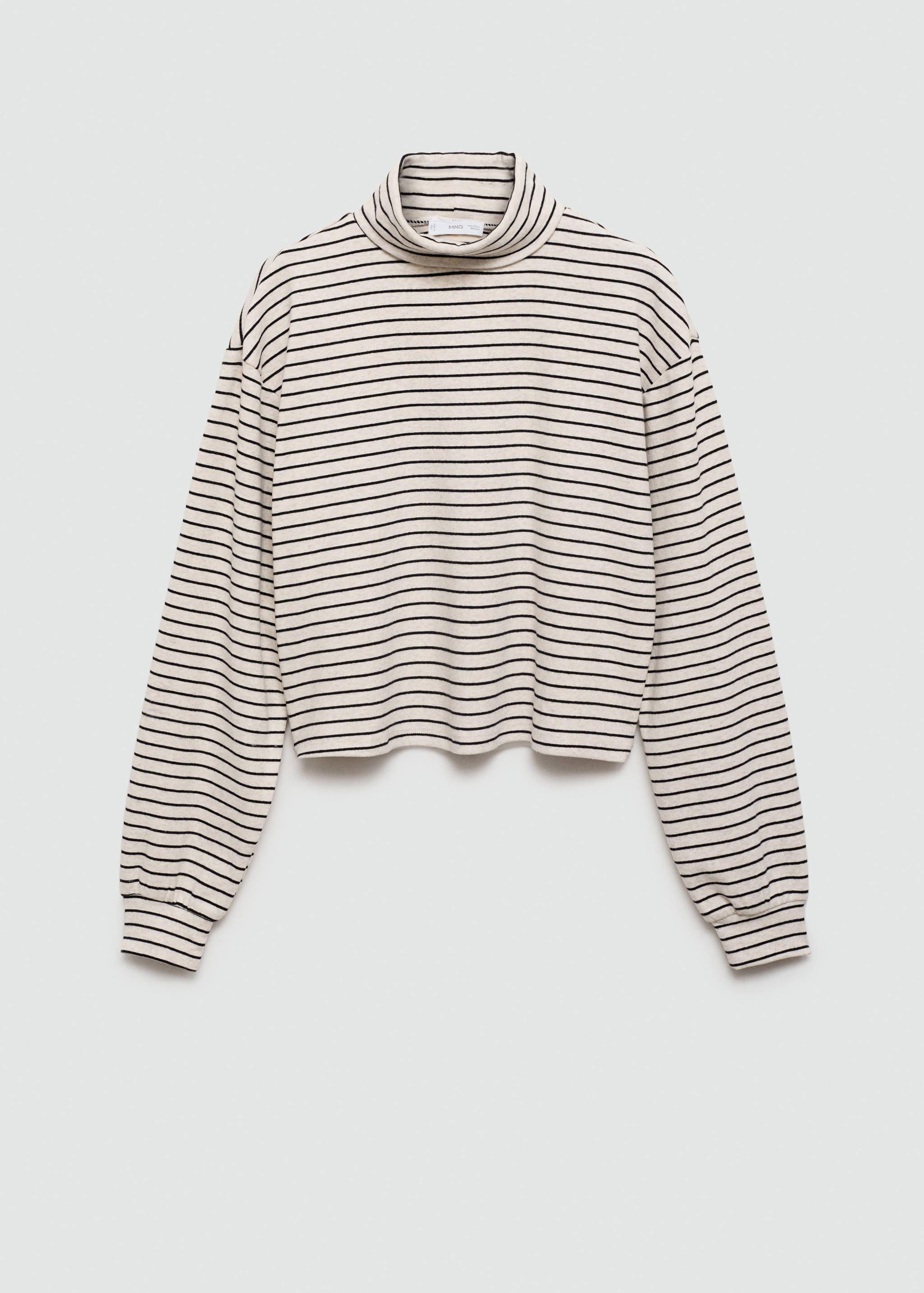 Camiseta rayas cuello alto - Artículo sin modelo