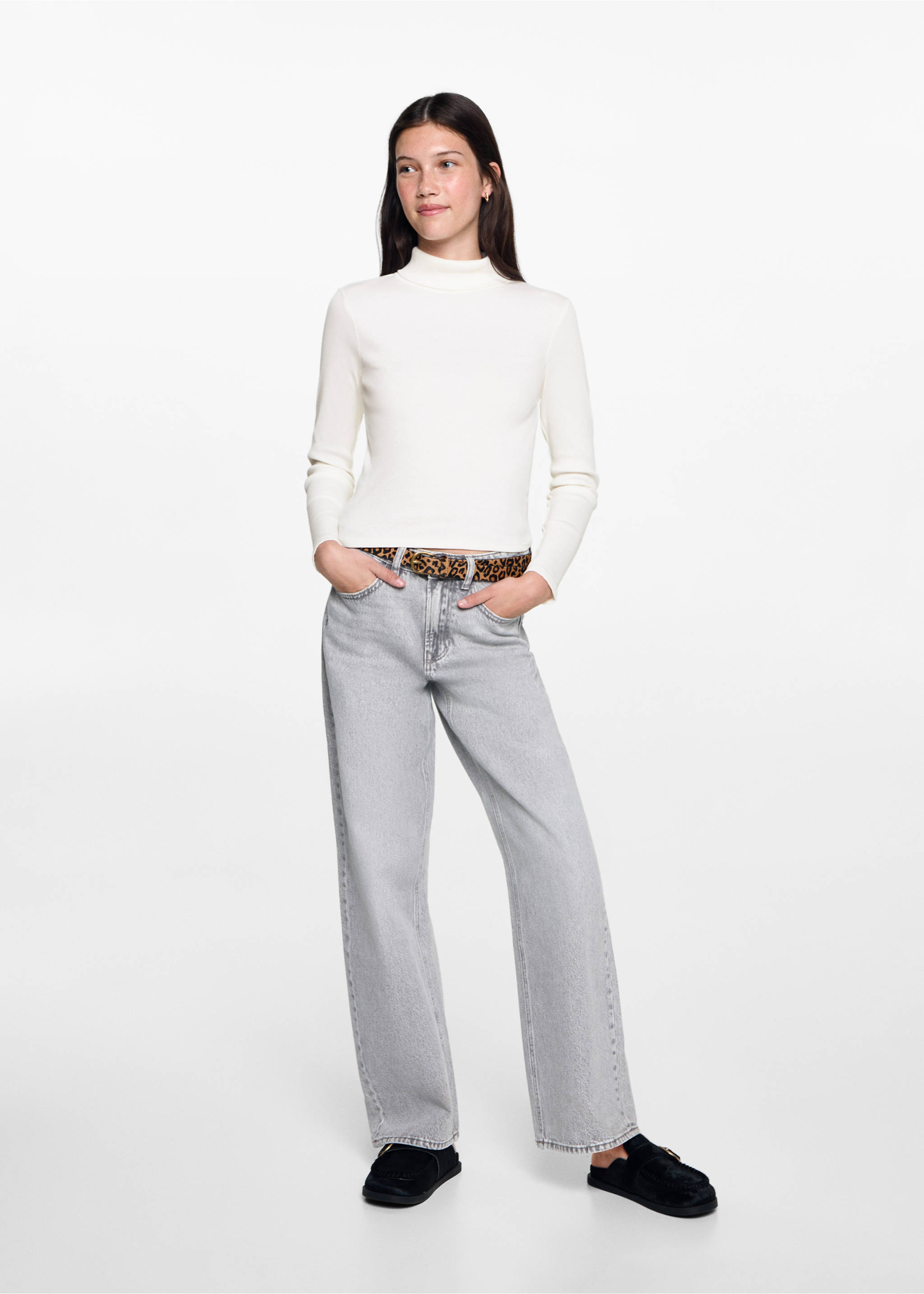 Long sleeve cotton t-shirt - General plane, Off White. Ref: 77035987-00.