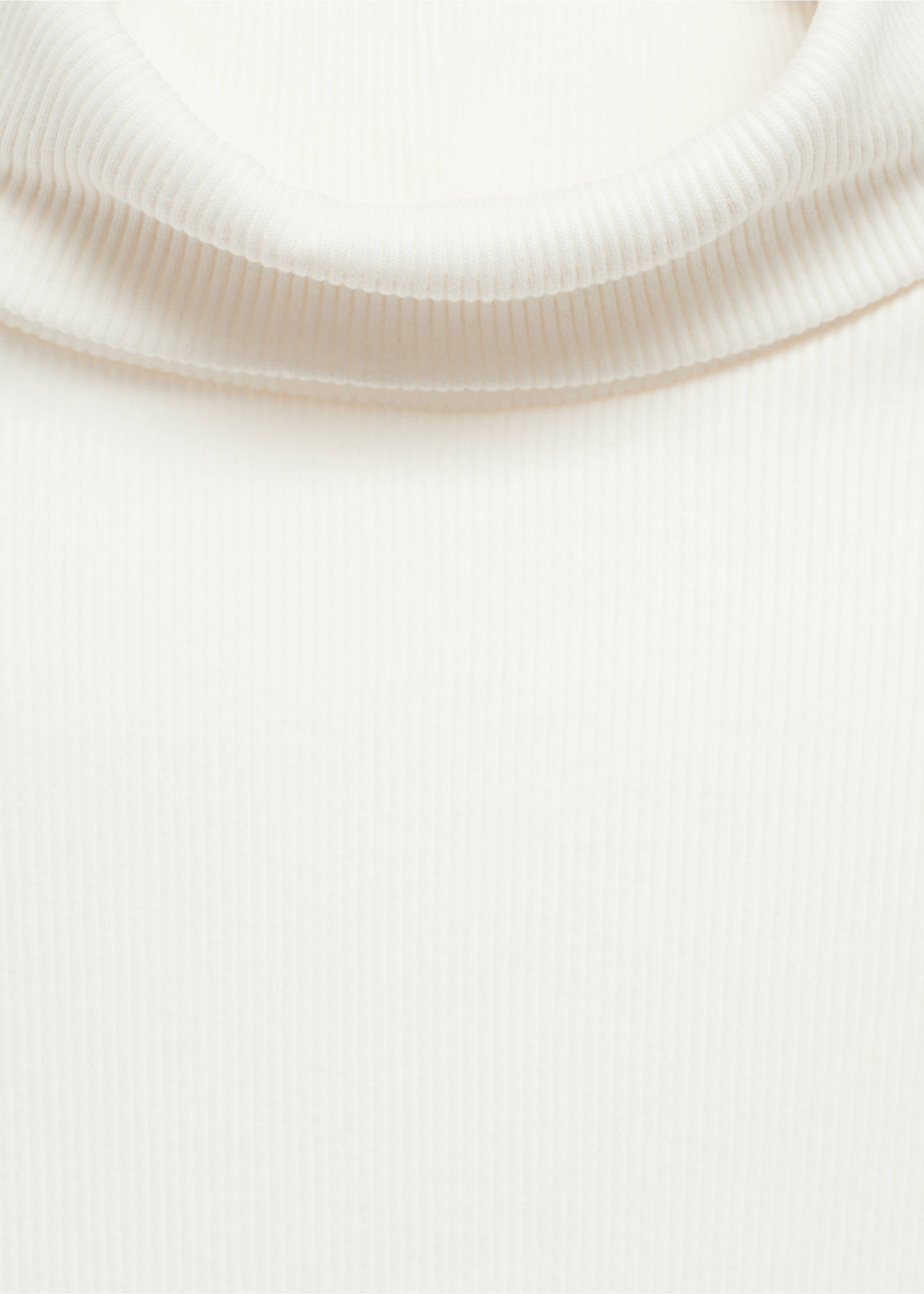 Long sleeve cotton t-shirt - Details of the article 0, Off White. Ref: 77035987-00.