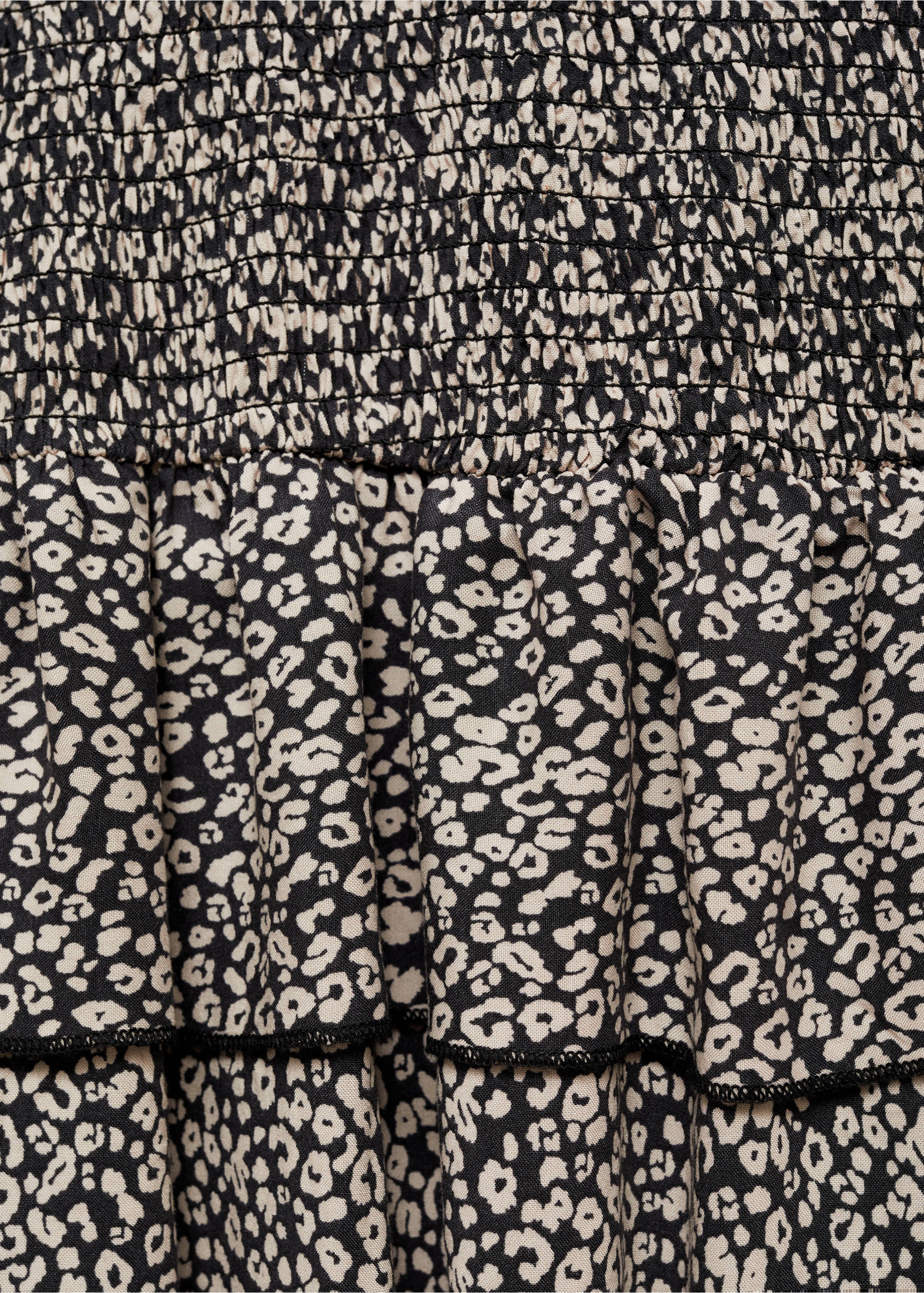 Vestit estampat lleopard - Detall de l'article 8, Negre. Ref: 77035988-00.