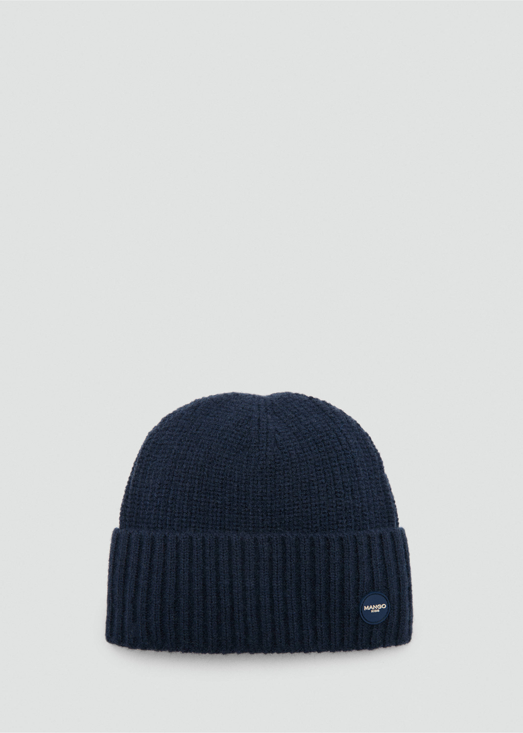 Knit beanie - Article without model, Dark Navy. Ref: 77035993-00.