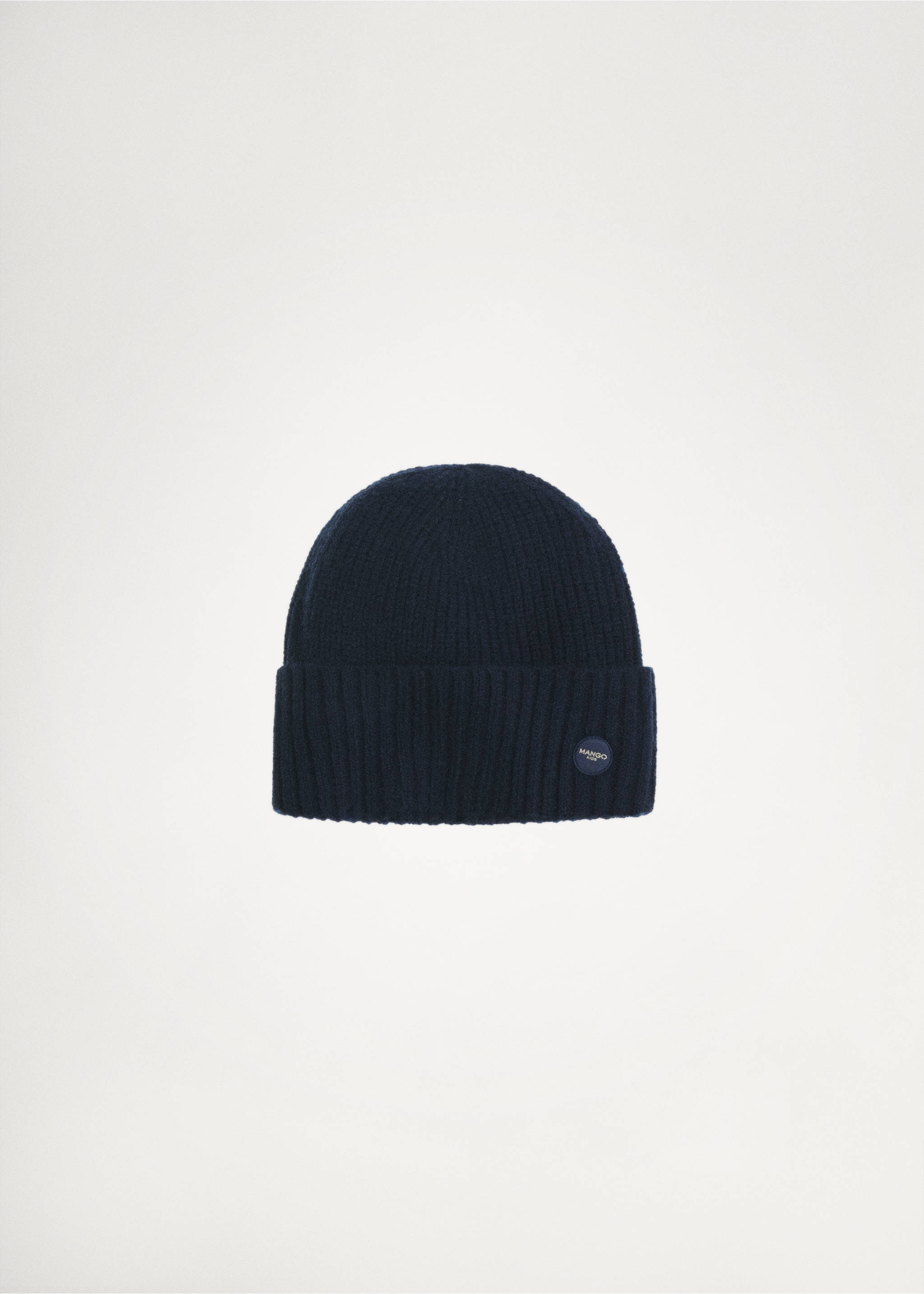 Knit beanie - Details of the article 9, Dark Navy. Ref: 77035993-00.