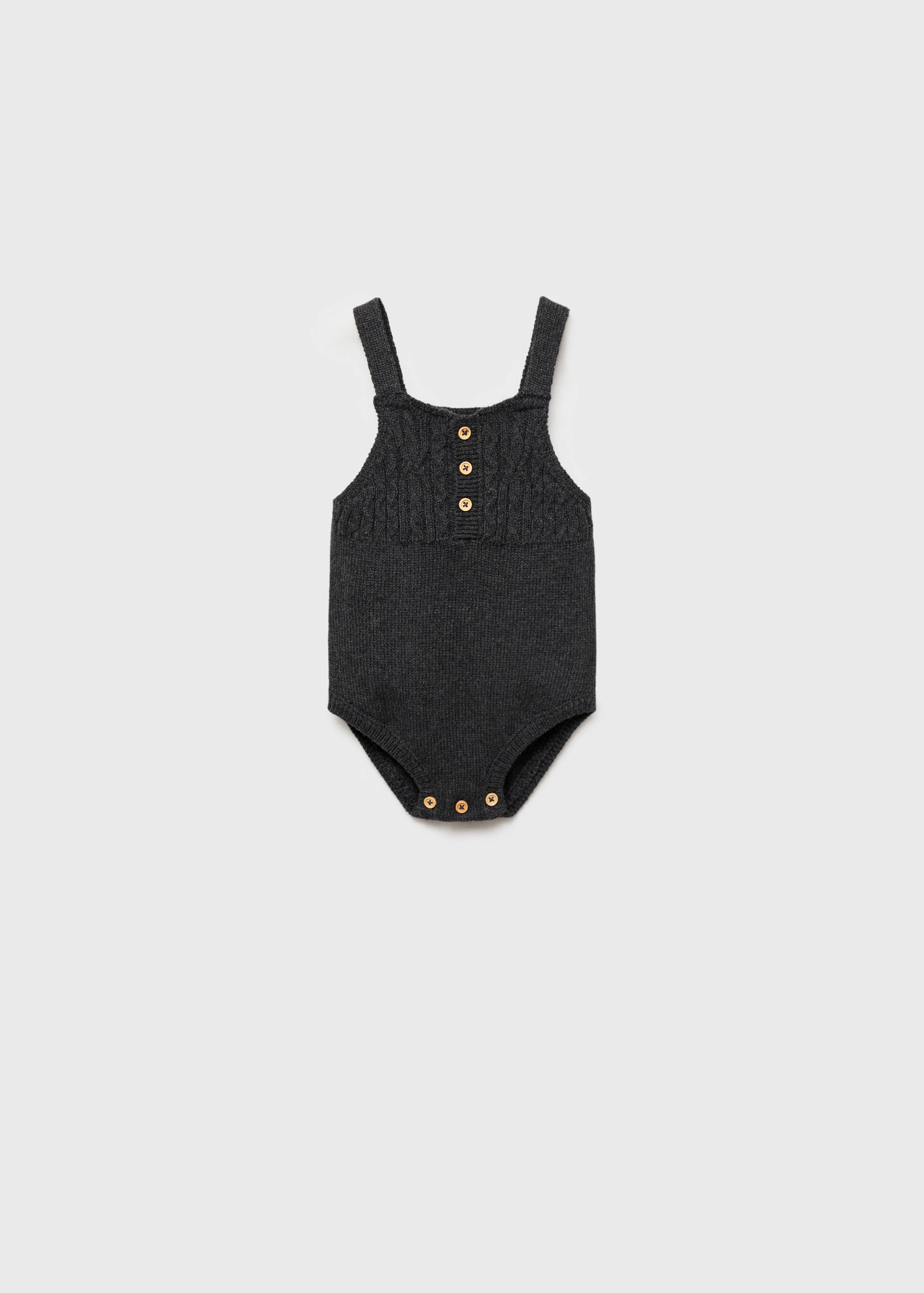 Cotton-knit romper - Article without model