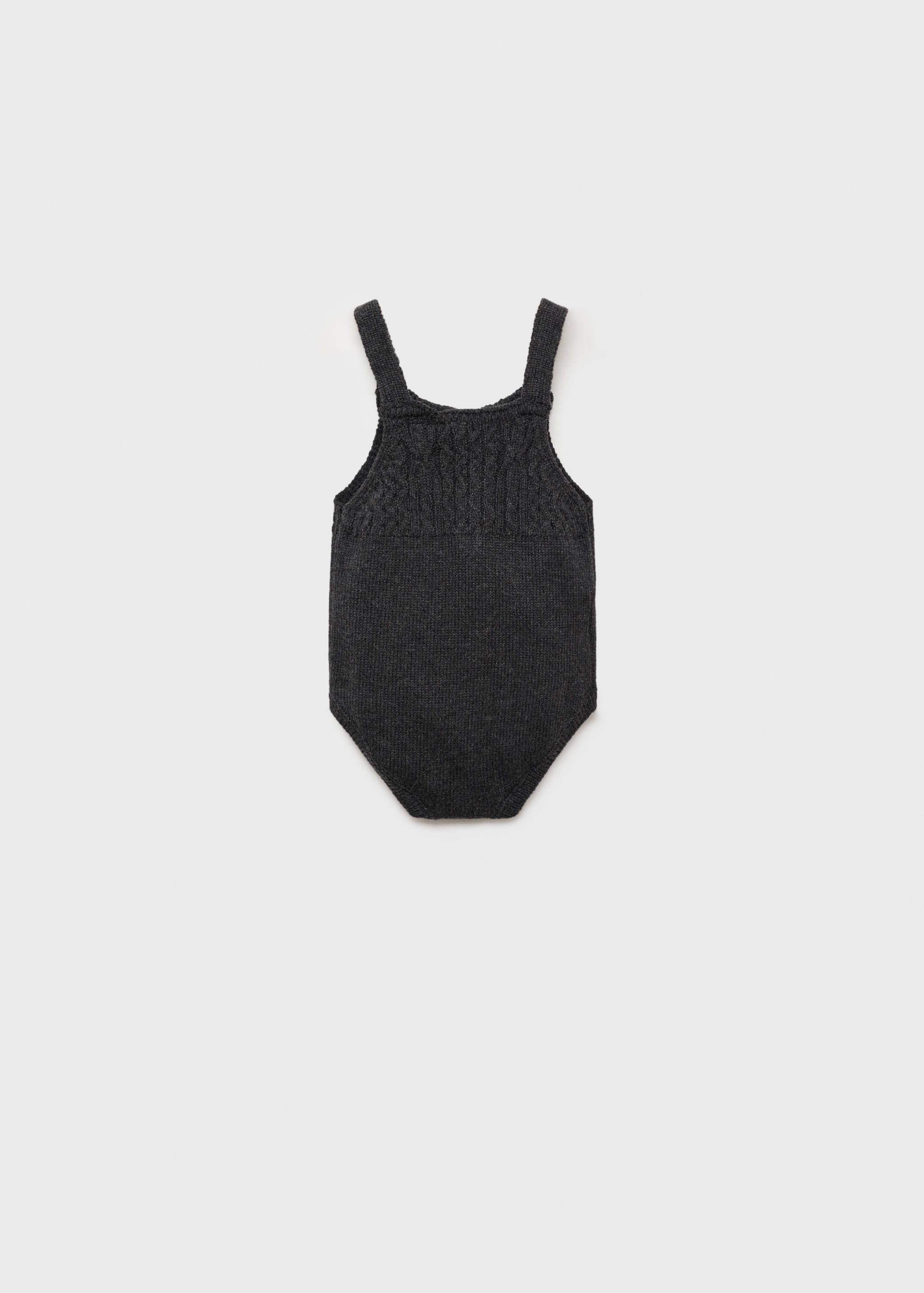 Cotton-knit romper - Reverse of the article