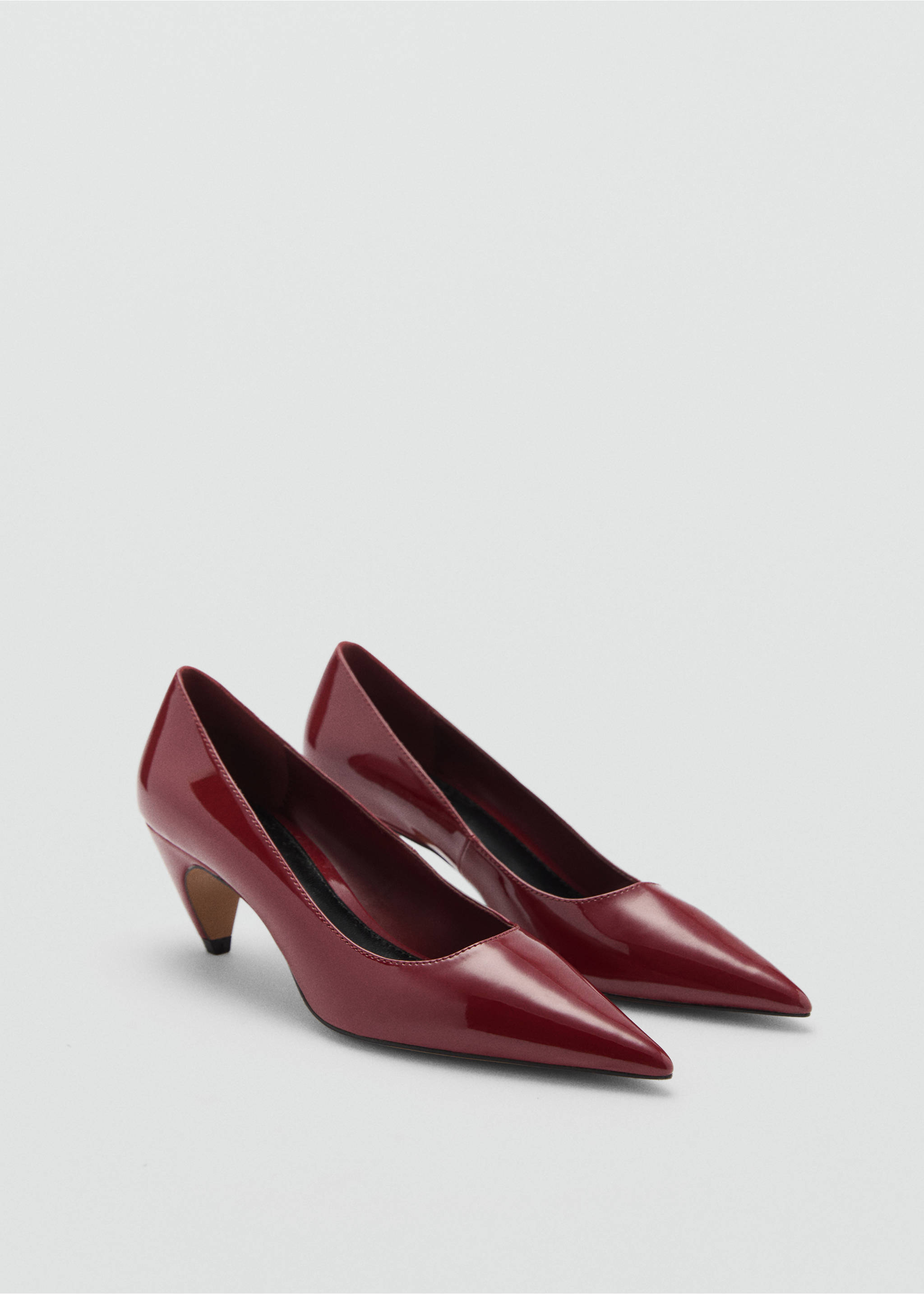 Patent leather heel shoes - Medium plane, Red. Ref: 77035999-00.